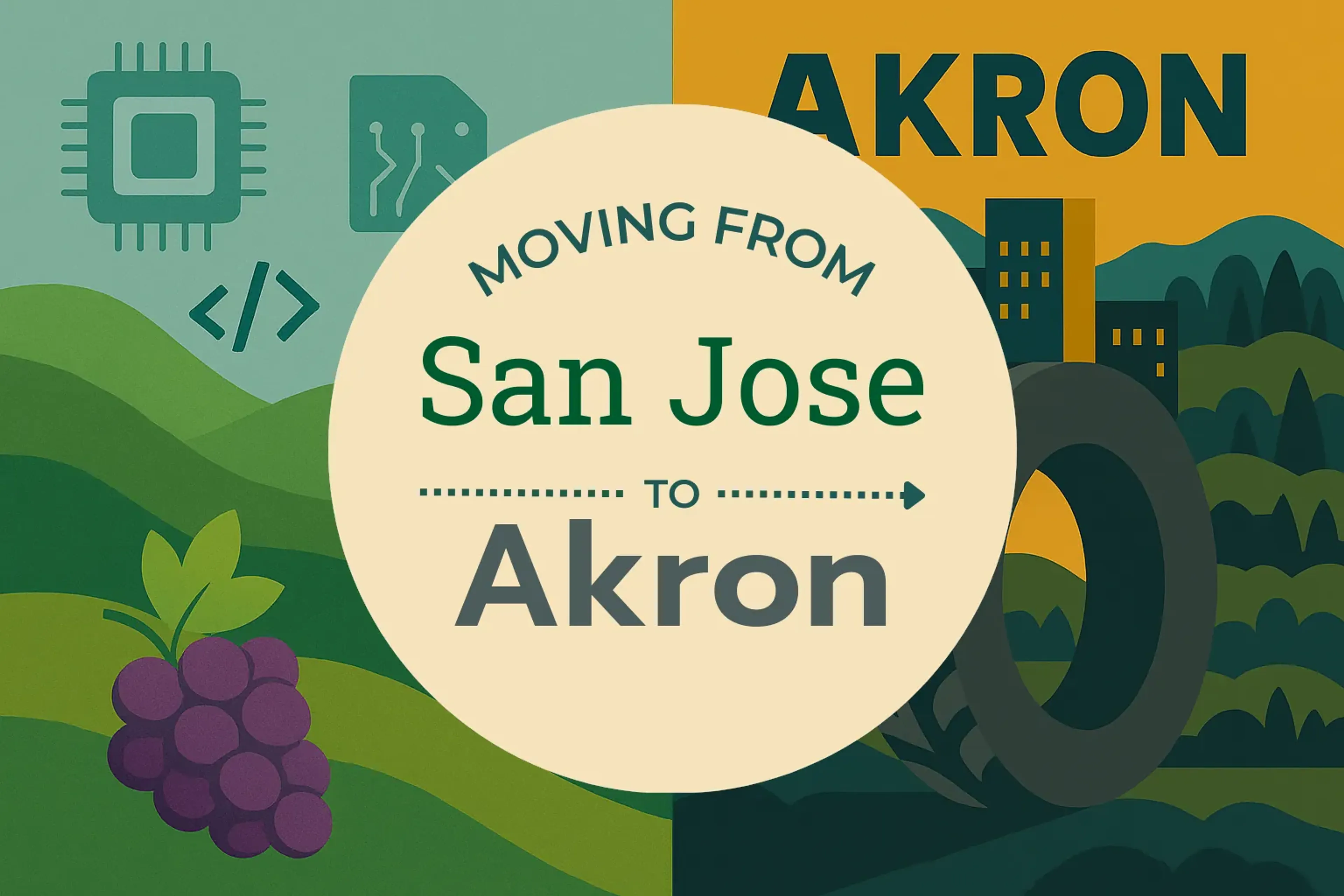 Side-by-side comparison of San Jose to Akron moving companies