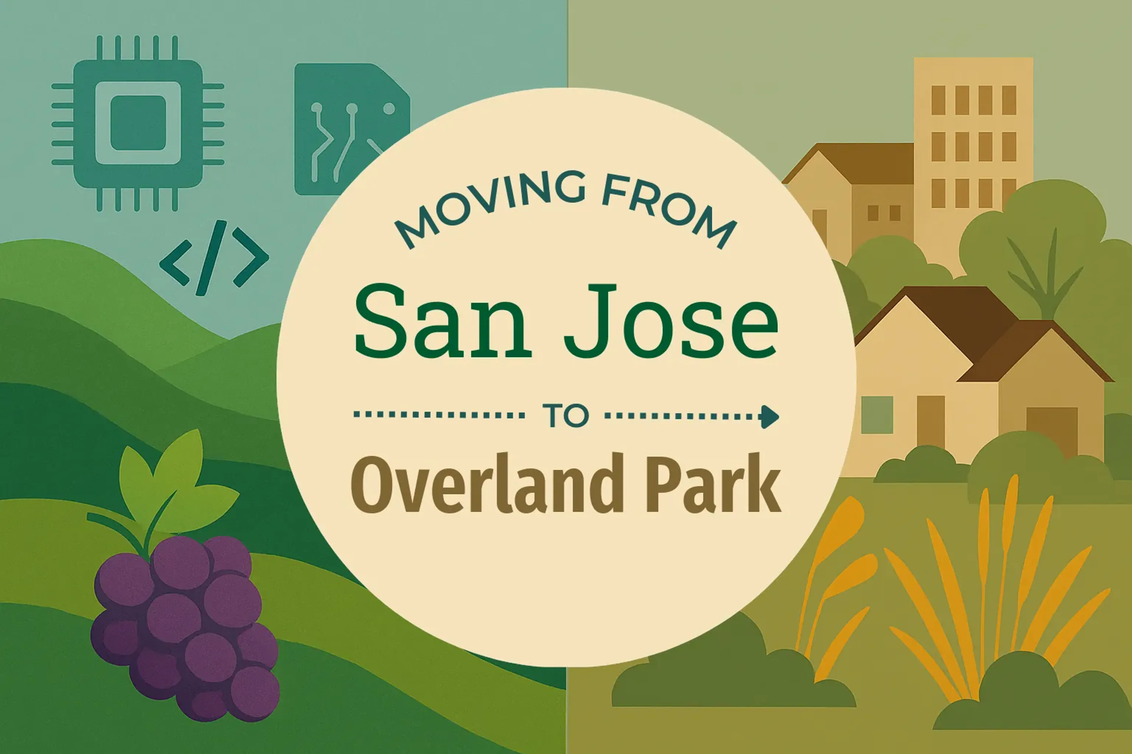 Side-by-side comparison of San Jose to Overland Park moving companies