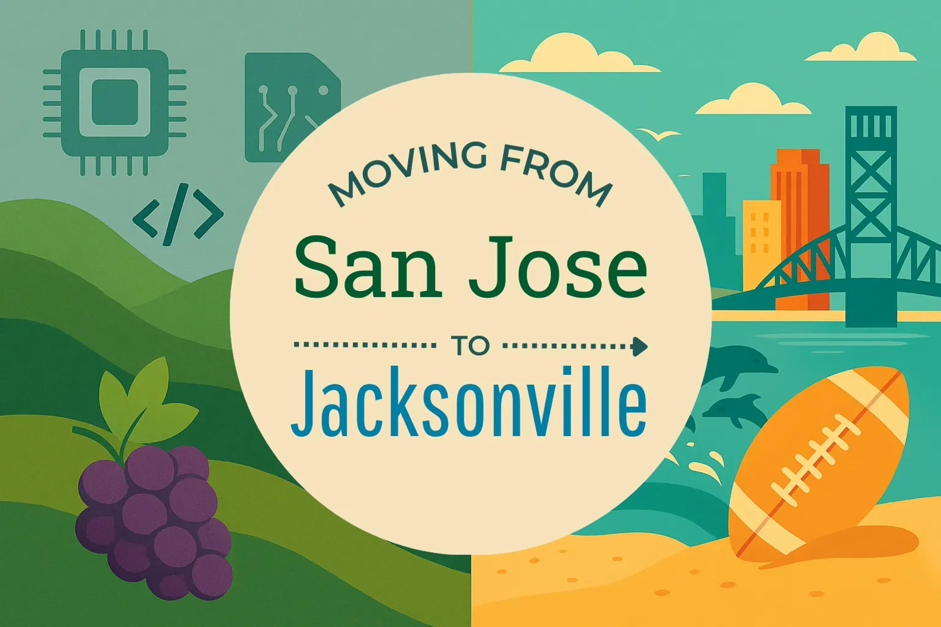 Side-by-side comparison of San Jose to Jacksonville moving companies