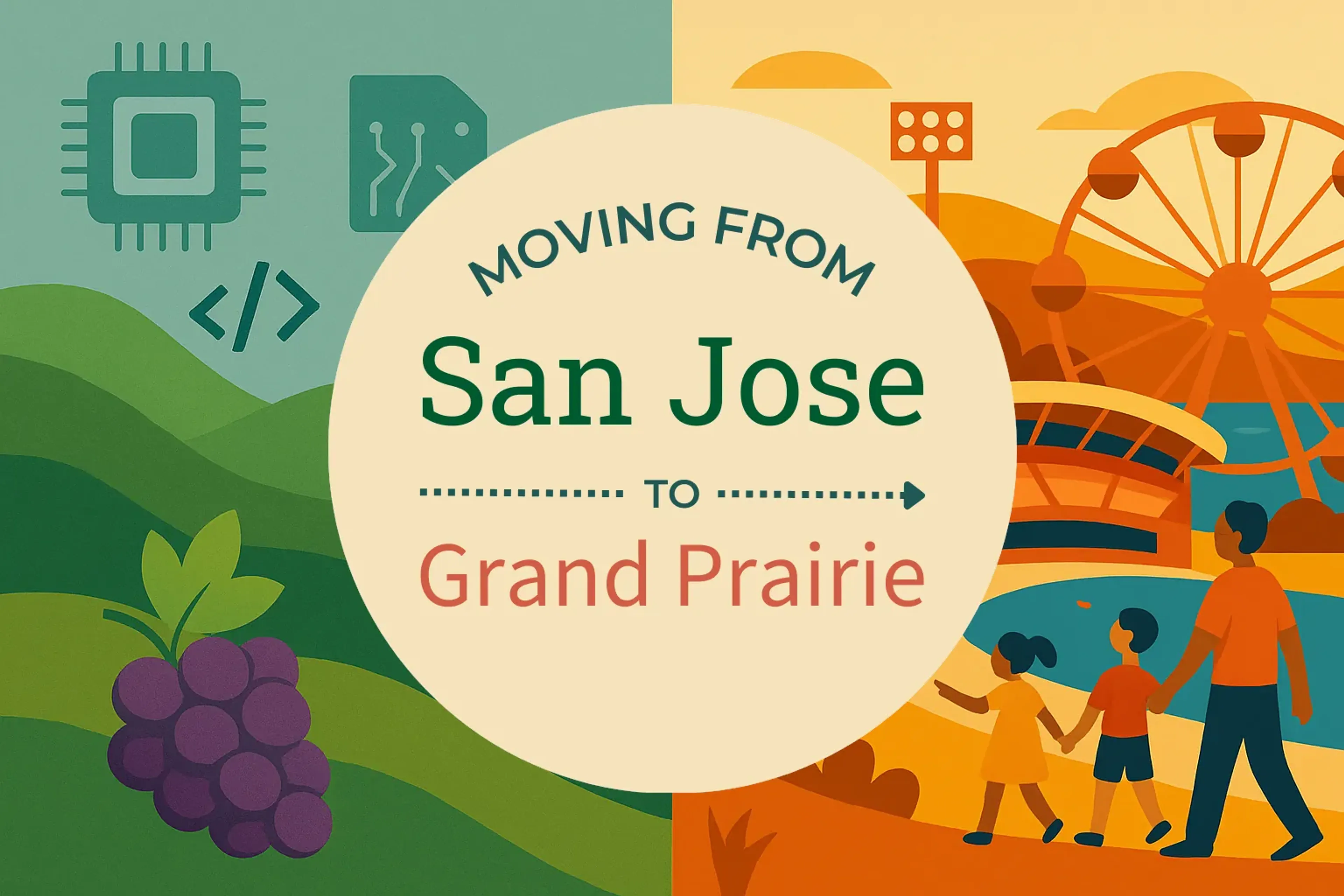Side-by-side comparison of San Jose to Grand Prairie moving companies
