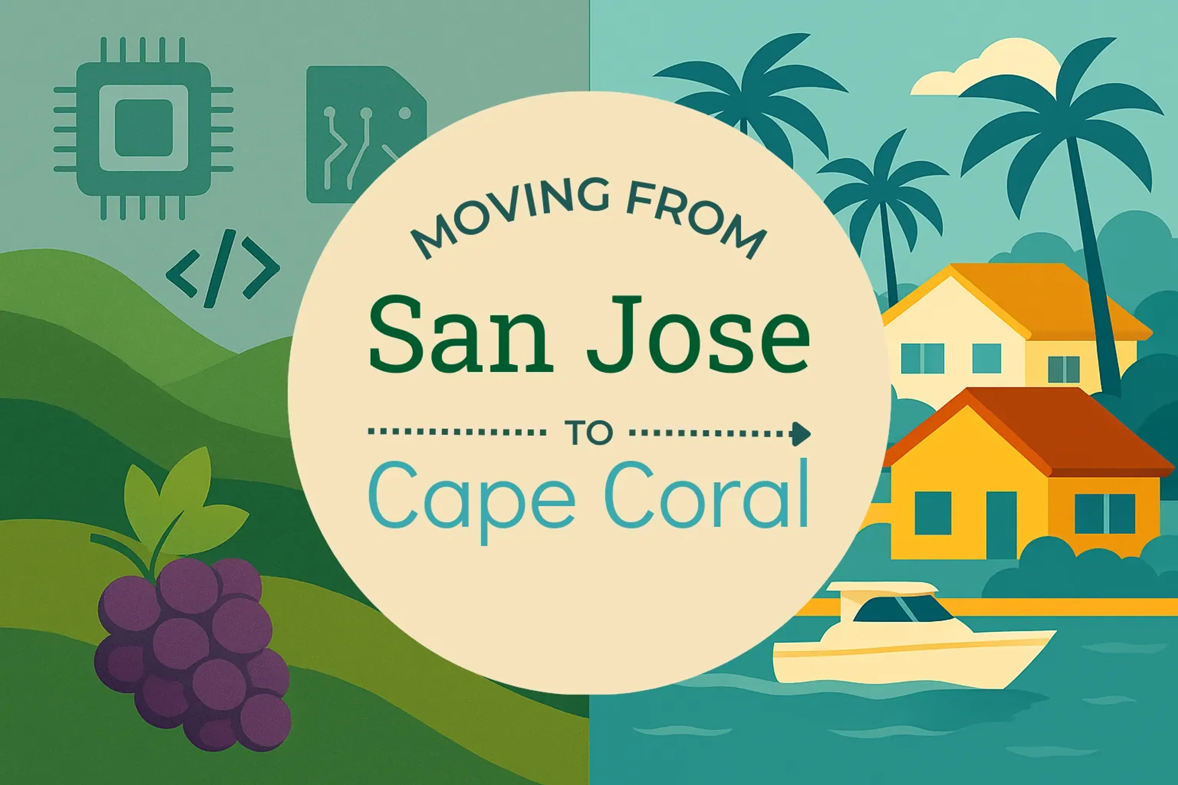 Side-by-side comparison of San Jose to Cape Coral moving companies