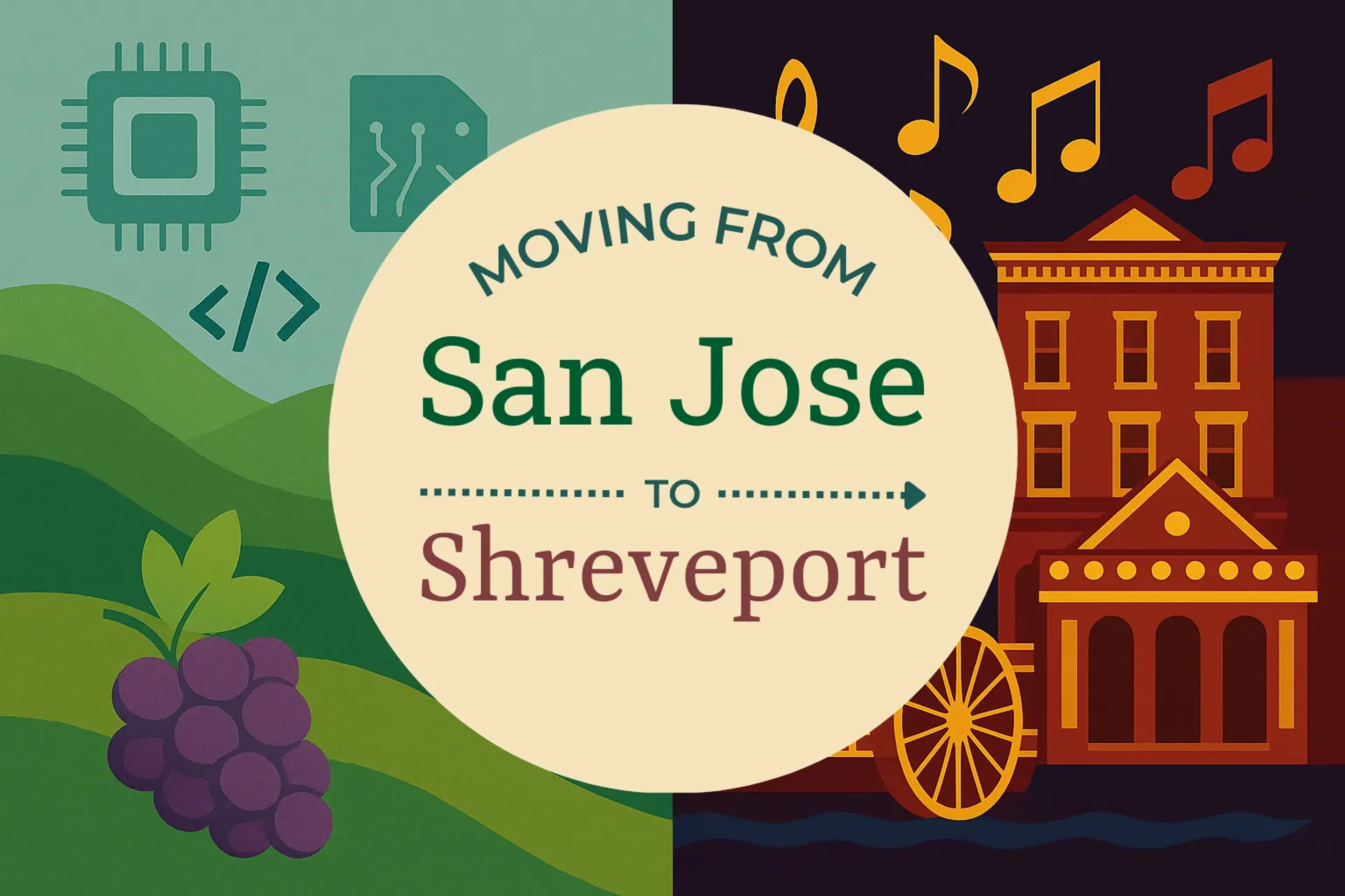 Side-by-side comparison of San Jose to Shreveport moving companies
