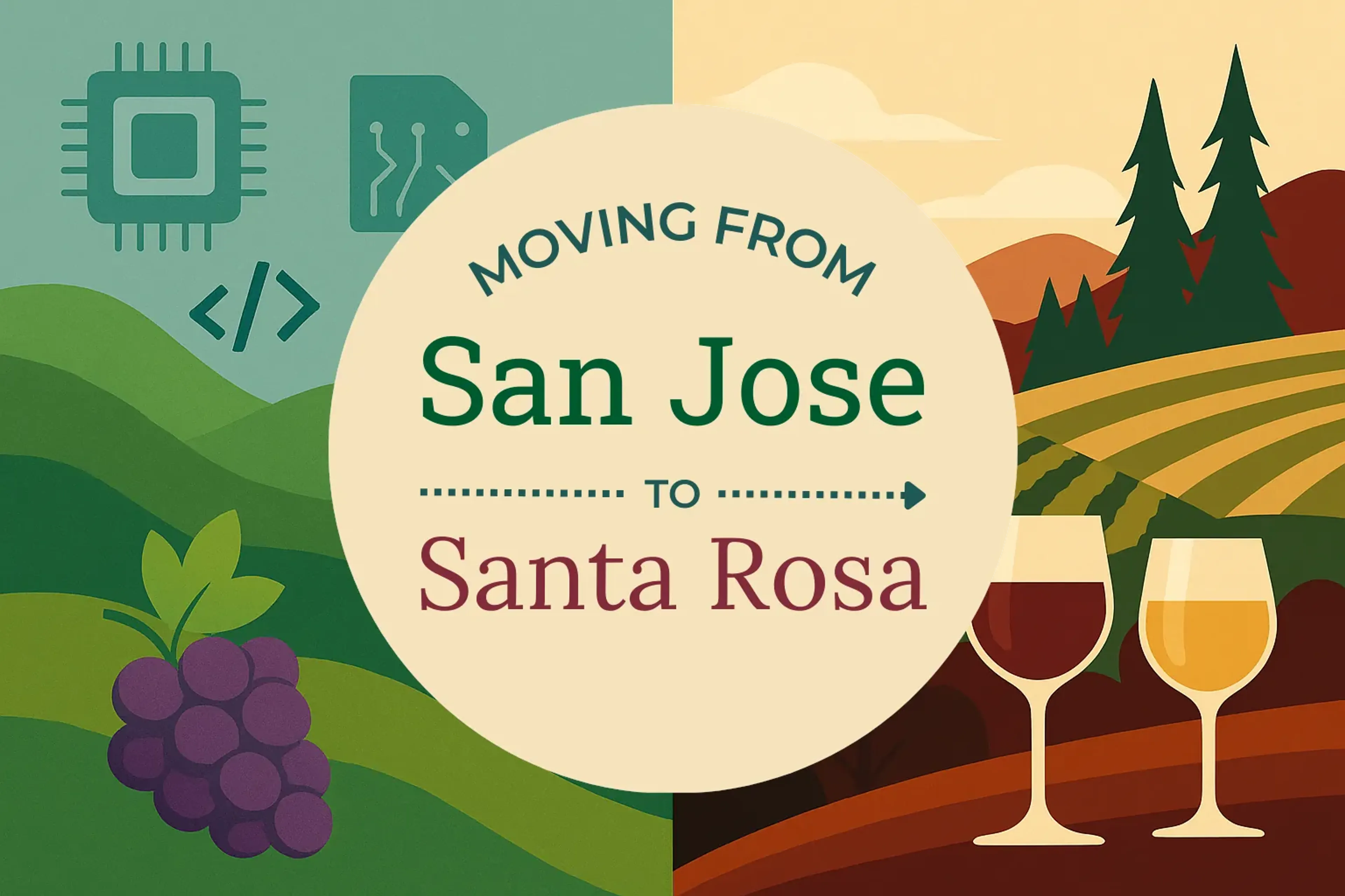 Side-by-side comparison of San Jose to Santa Rosa moving companies