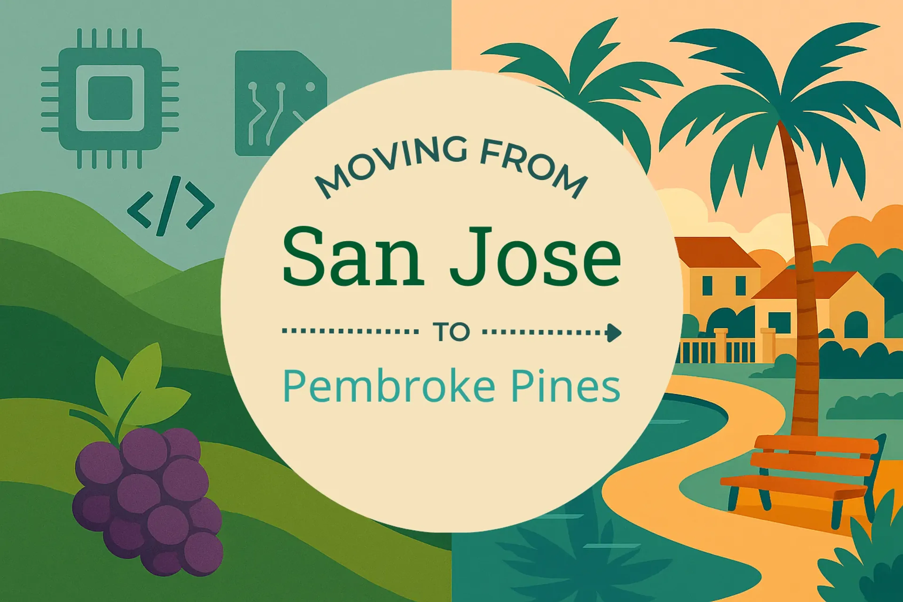Side-by-side comparison of San Jose to Pembroke Pines moving companies