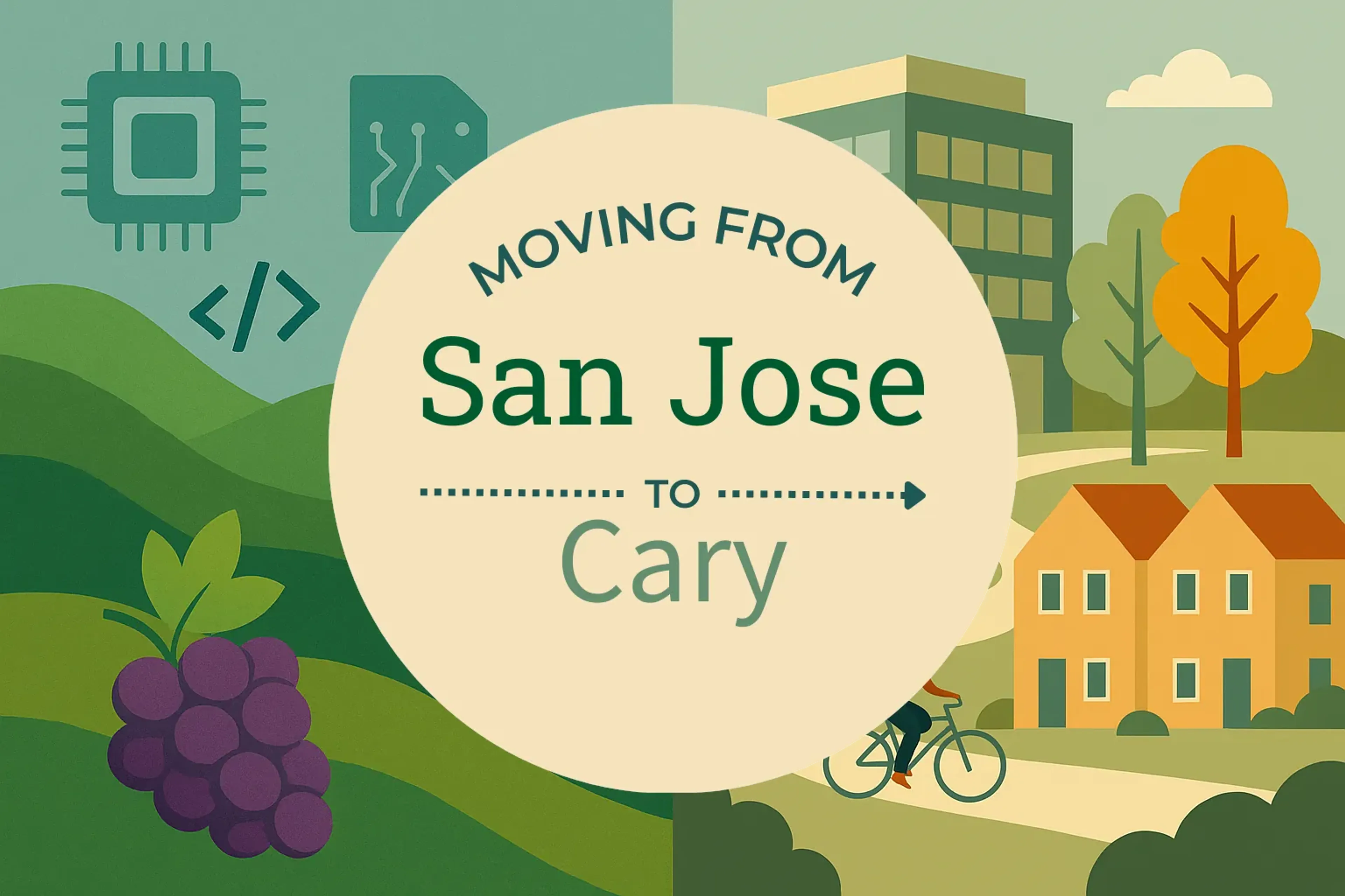 Side-by-side comparison of San Jose to Cary moving companies