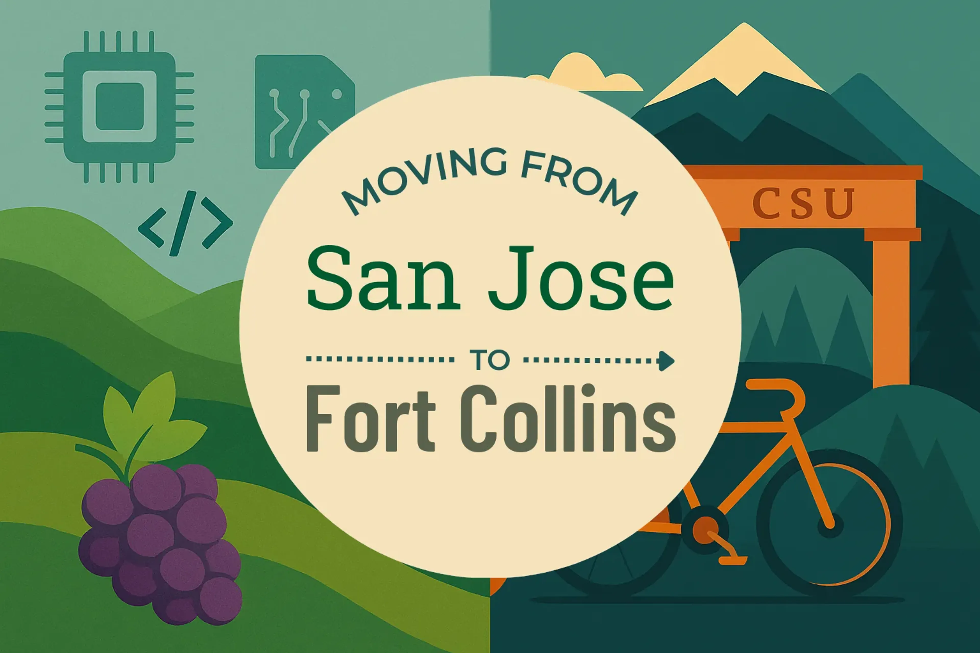 Side-by-side comparison of San Jose to Fort Collins moving companies