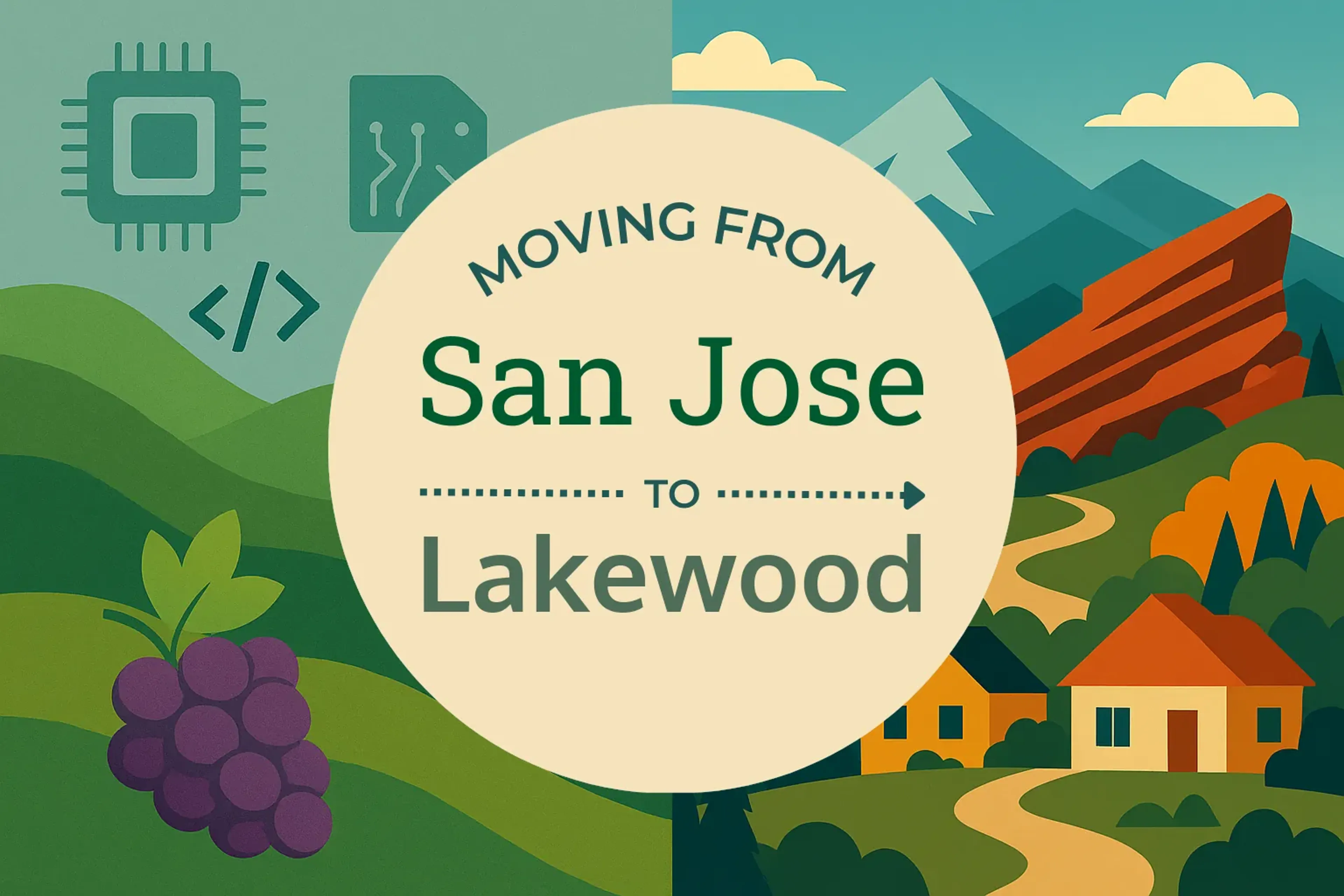 Side-by-side comparison of San Jose to Lakewood moving companies