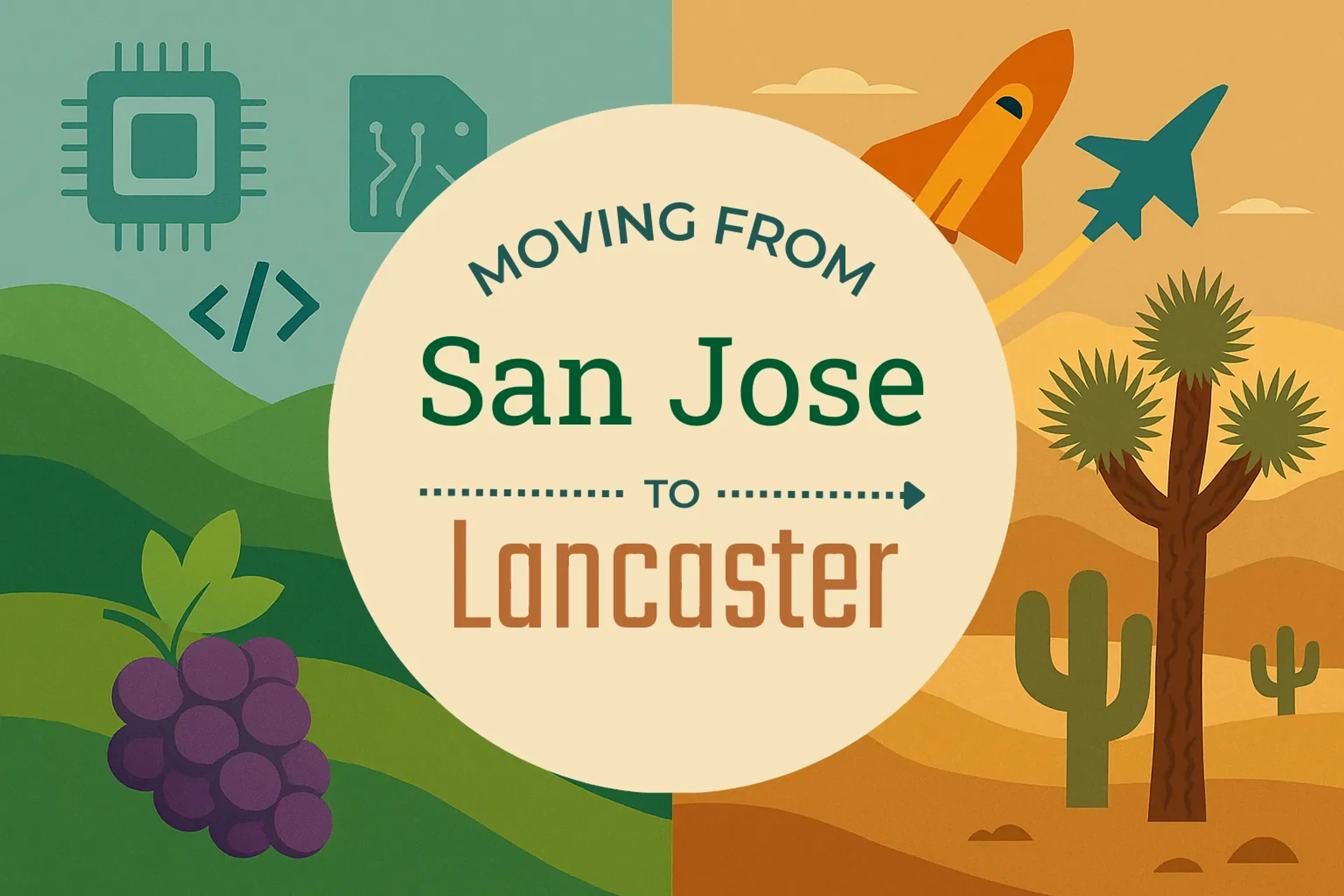 Side-by-side comparison of San Jose to Lancaster moving companies