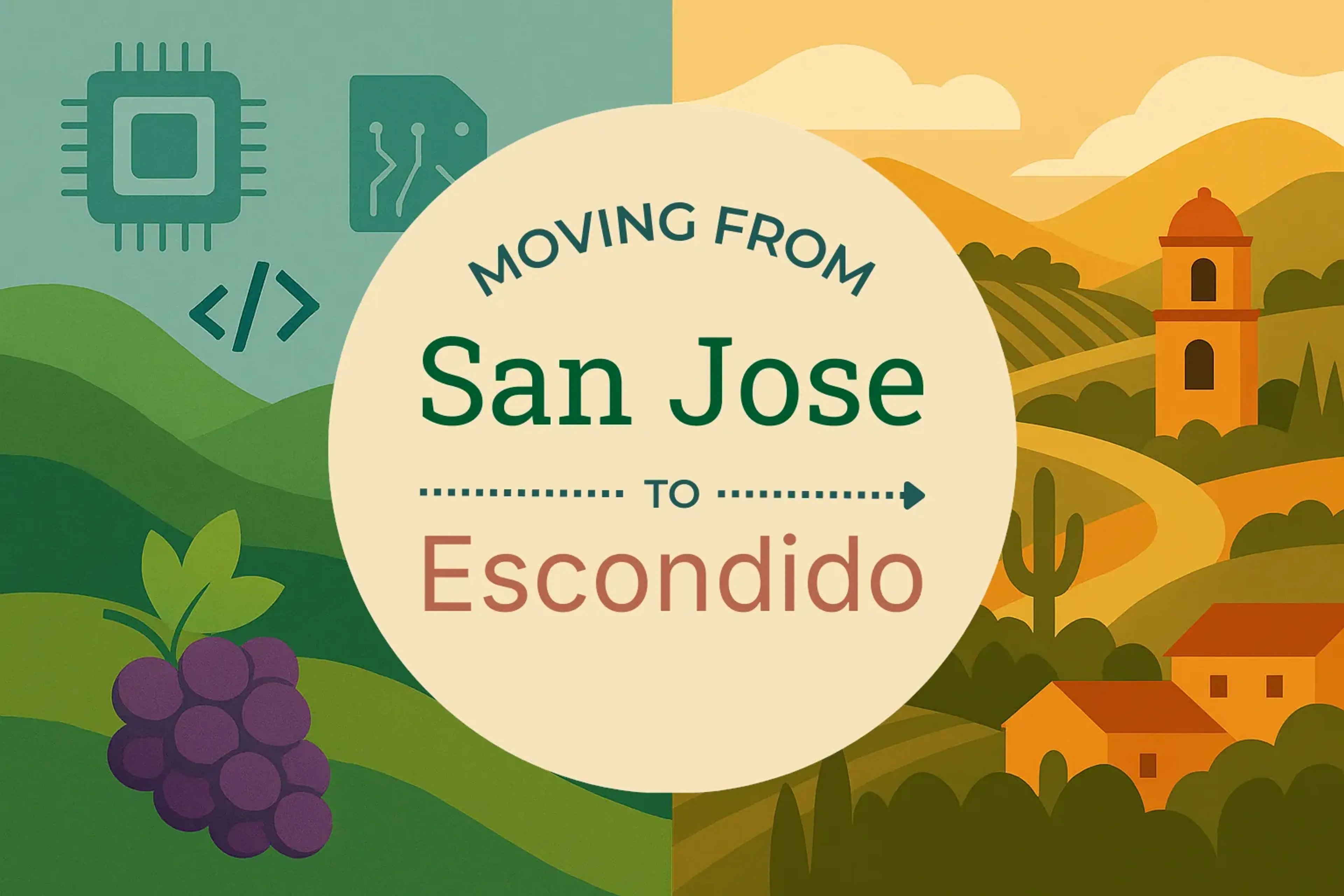 Side-by-side comparison of San Jose to Escondido moving companies