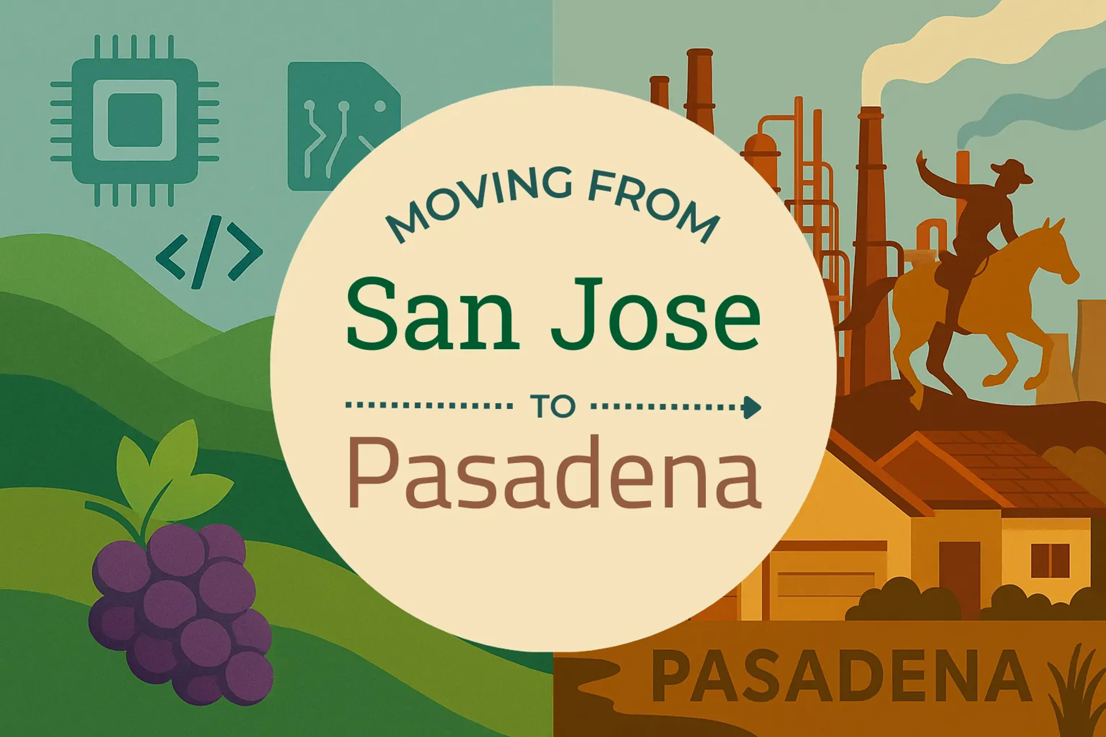 Side-by-side comparison of San Jose to Pasadena moving companies