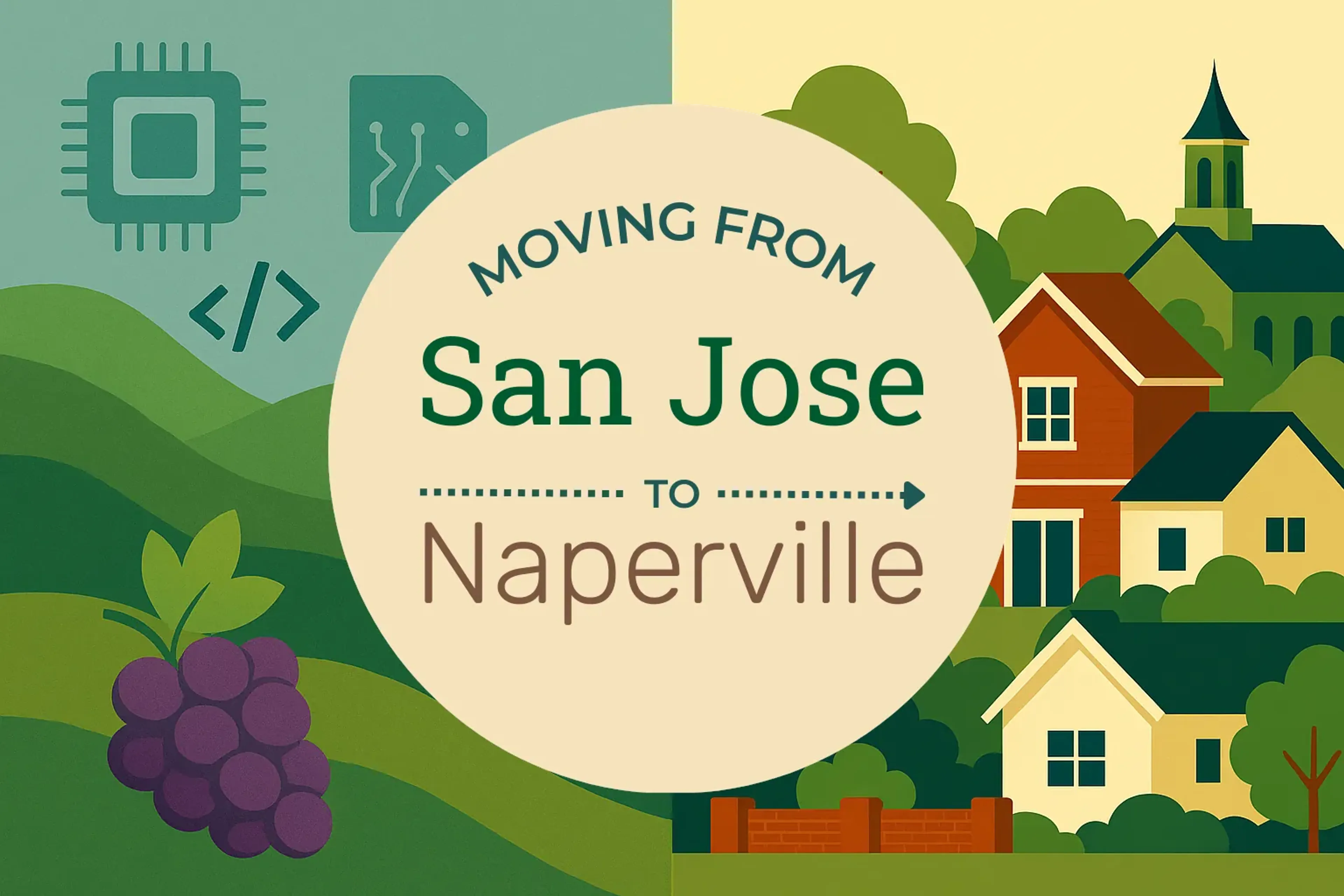 Side-by-side comparison of San Jose to Naperville moving companies