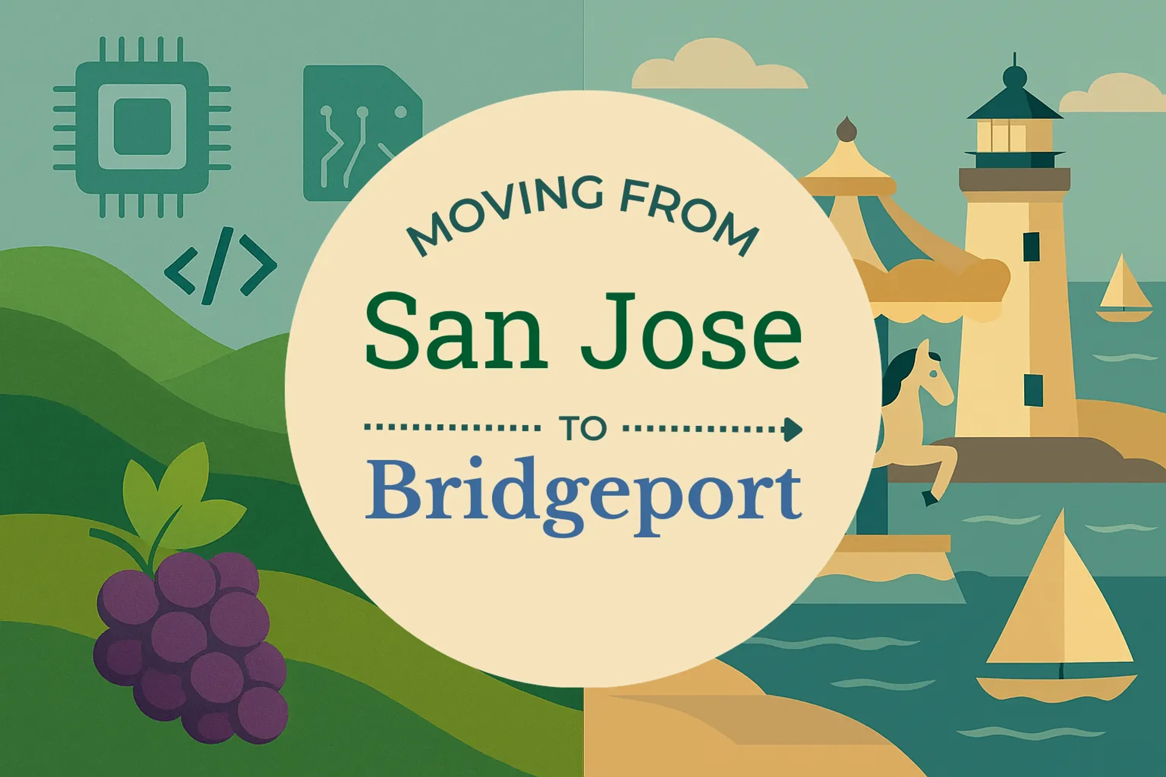 Side-by-side comparison of San Jose to Bridgeport moving companies