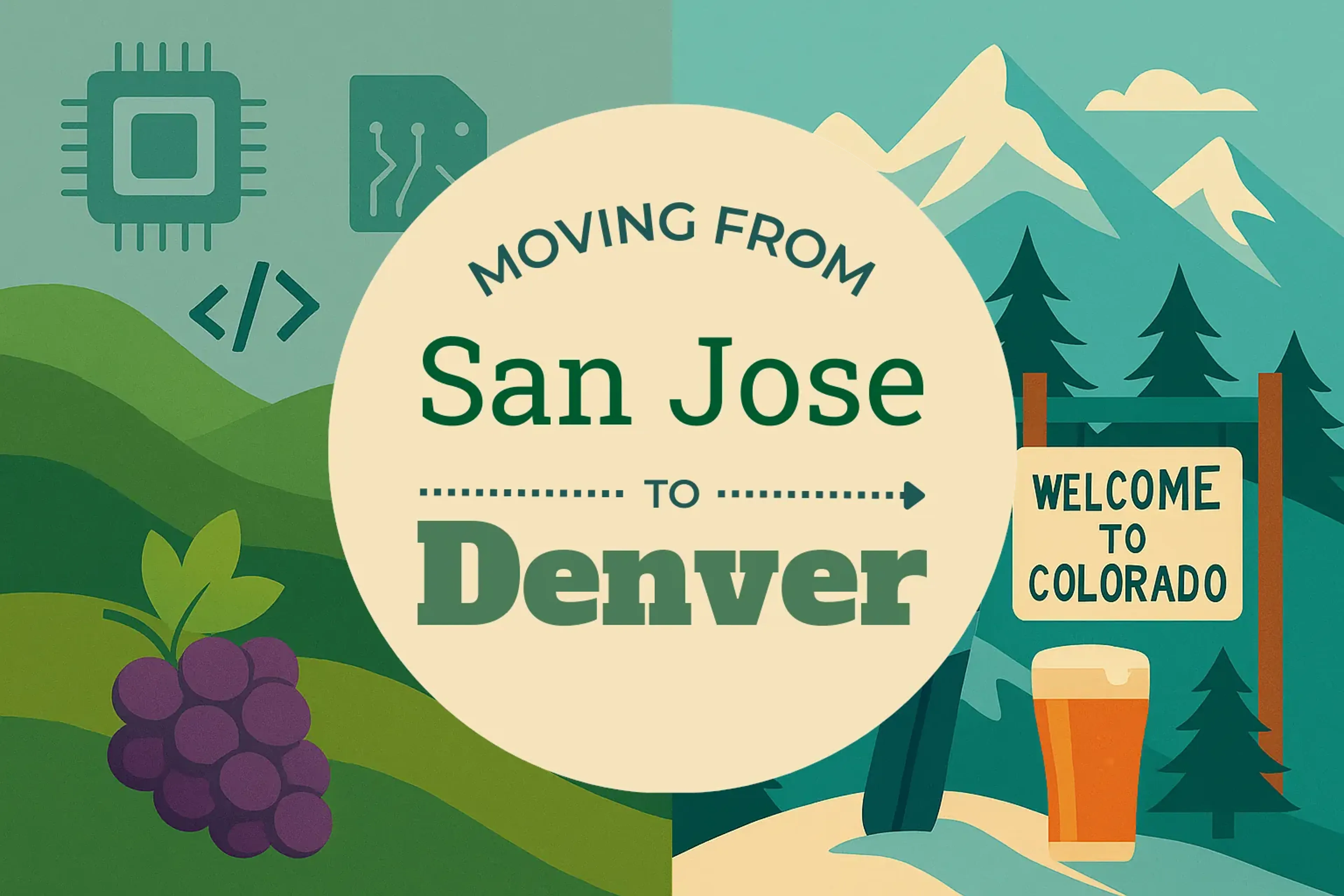 Side-by-side comparison of San Jose to Denver moving companies