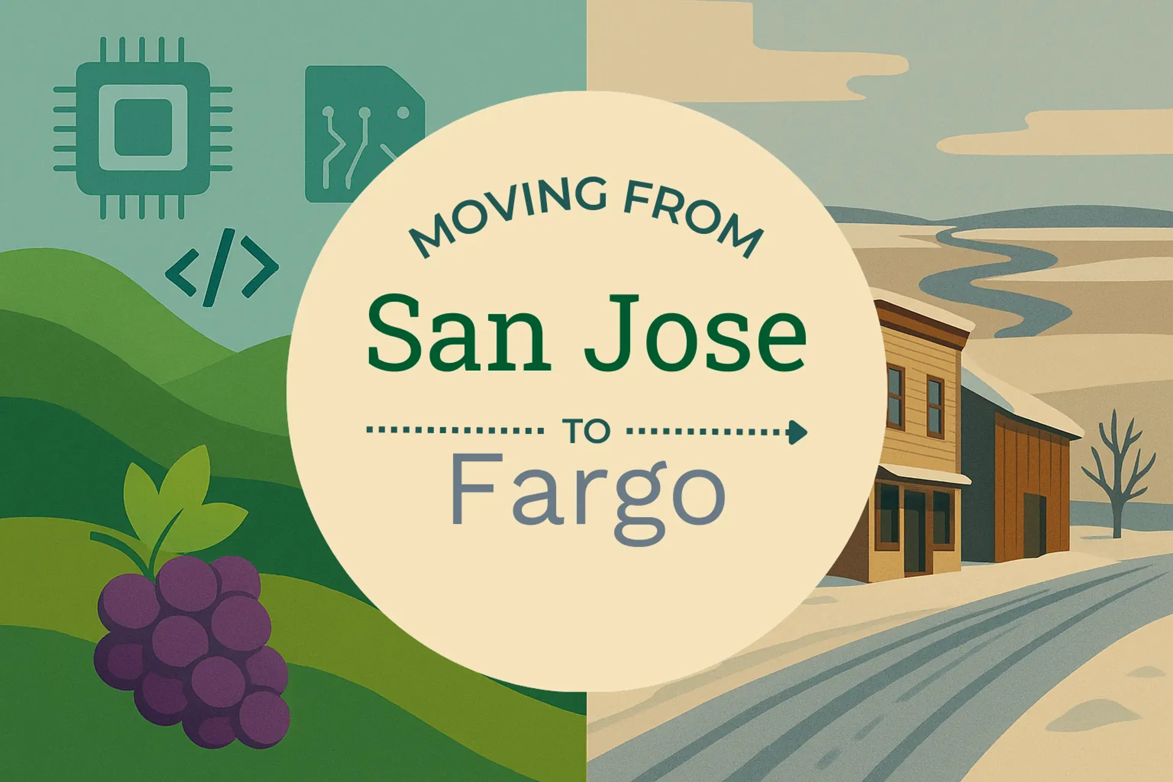 Side-by-side comparison of San Jose to Fargo moving companies