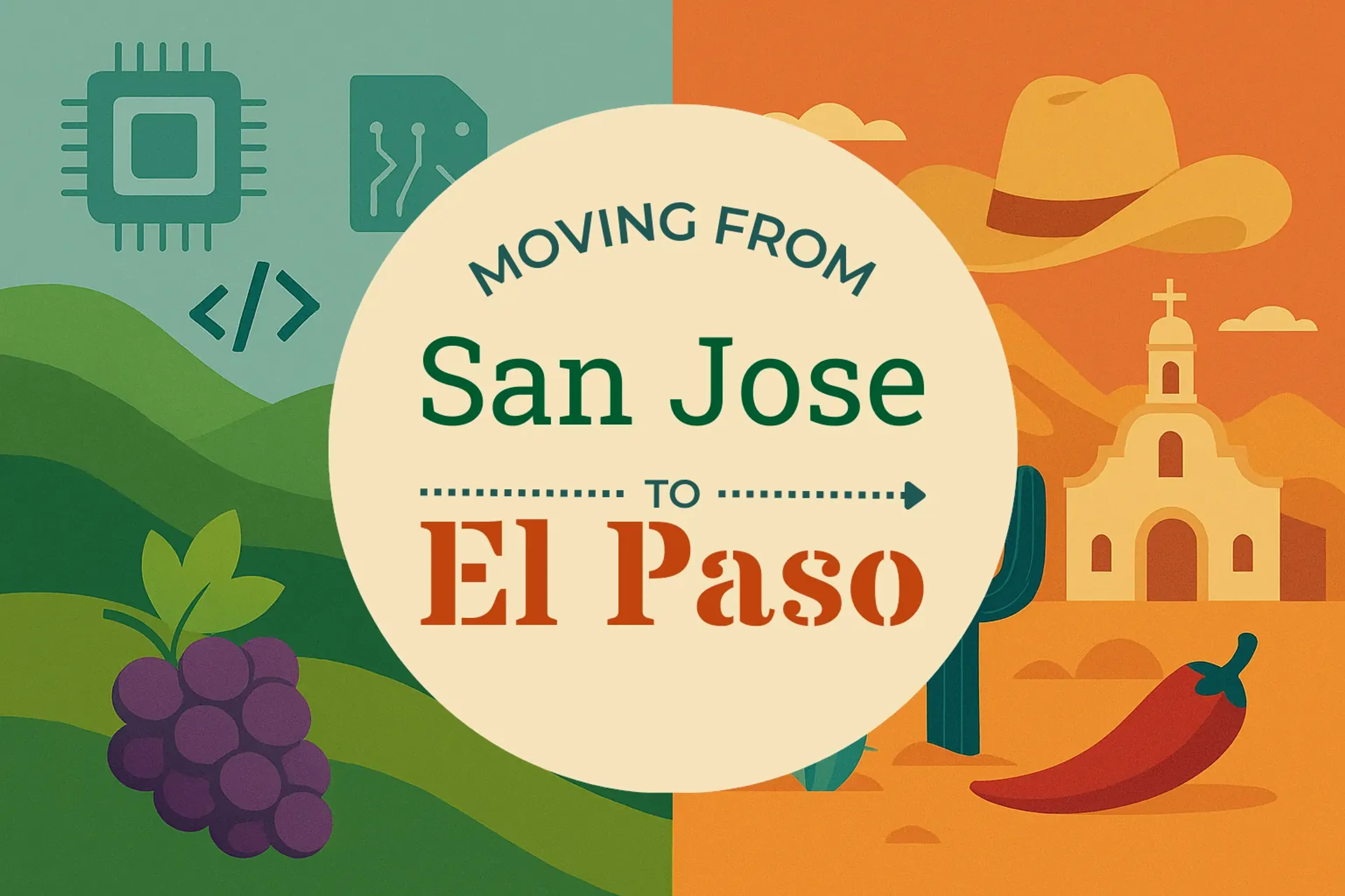 Side-by-side comparison of San Jose to El Paso moving companies