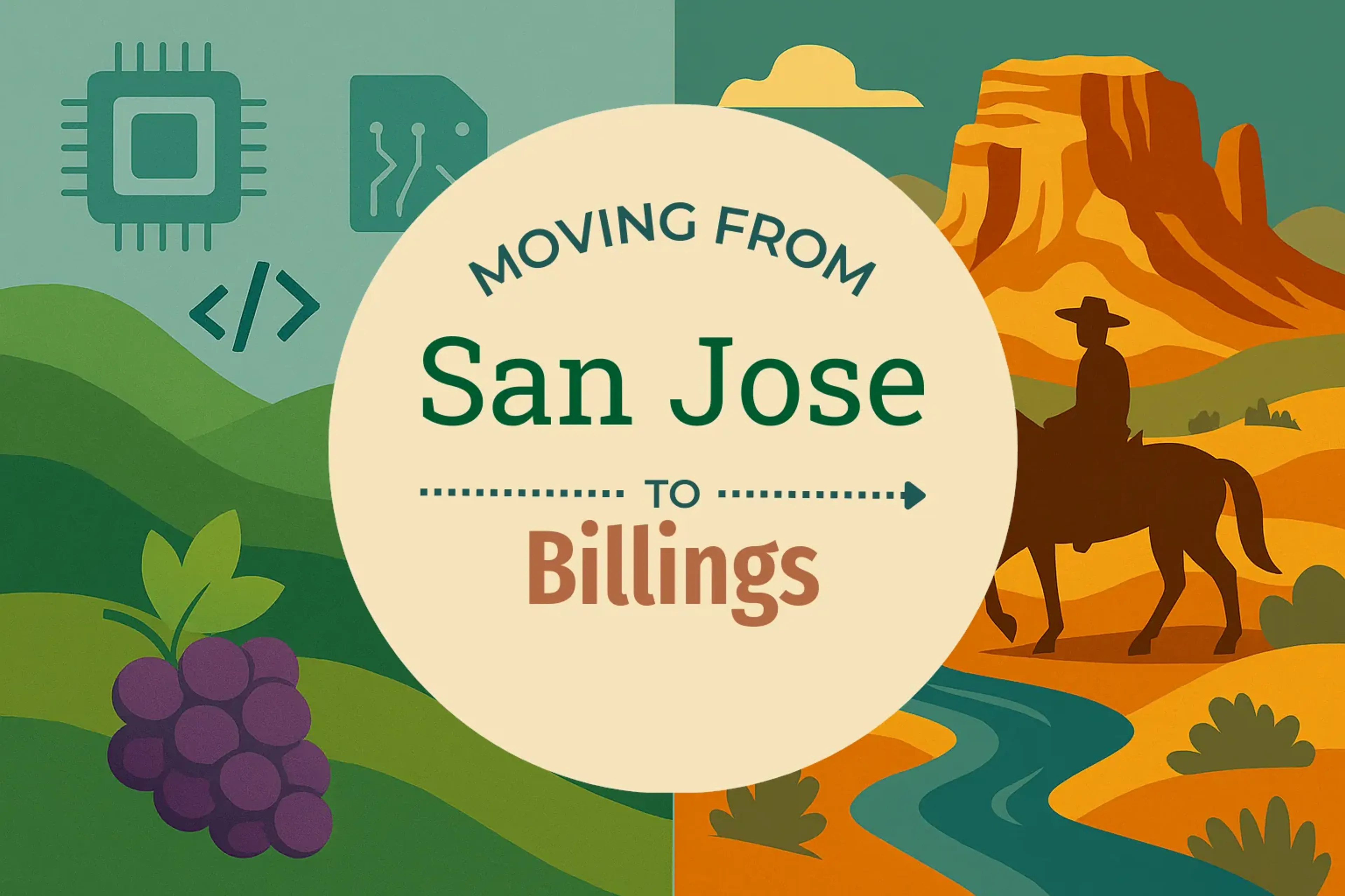 Side-by-side comparison of San Jose to Billings moving companies