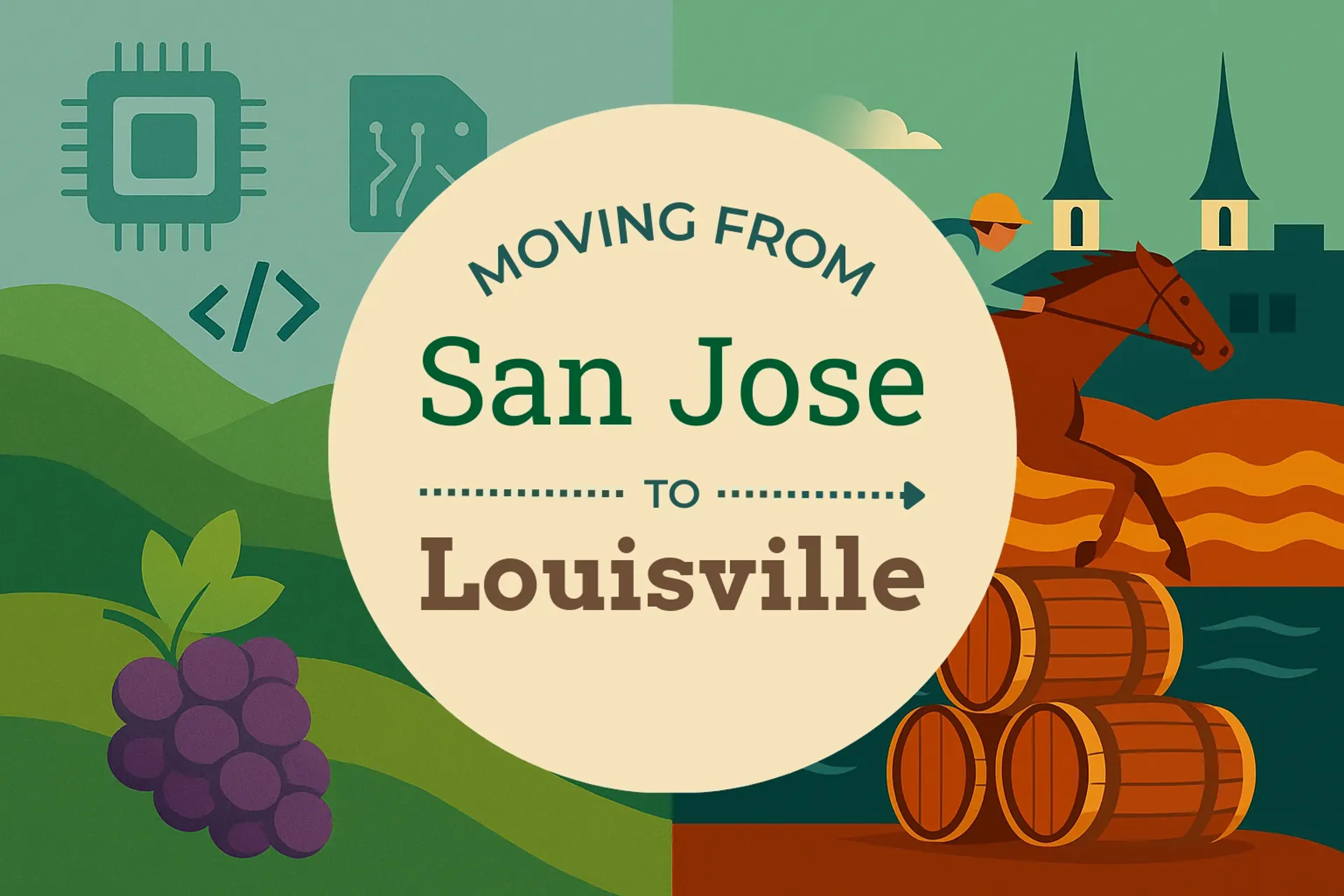 Side-by-side comparison of San Jose to Louisville moving companies