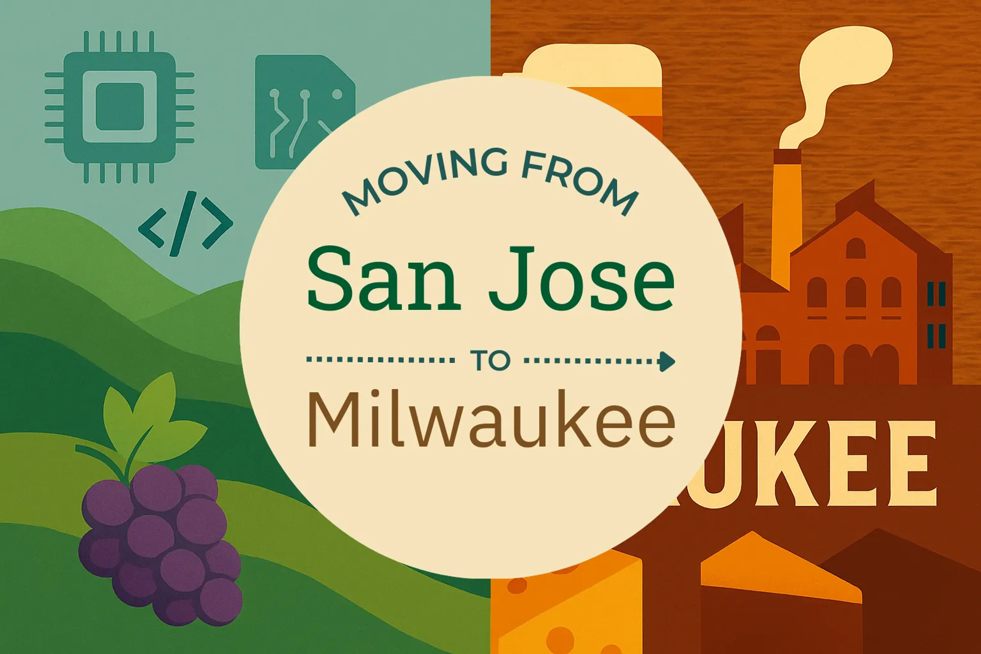 Side-by-side comparison of San Jose to Milwaukee moving companies