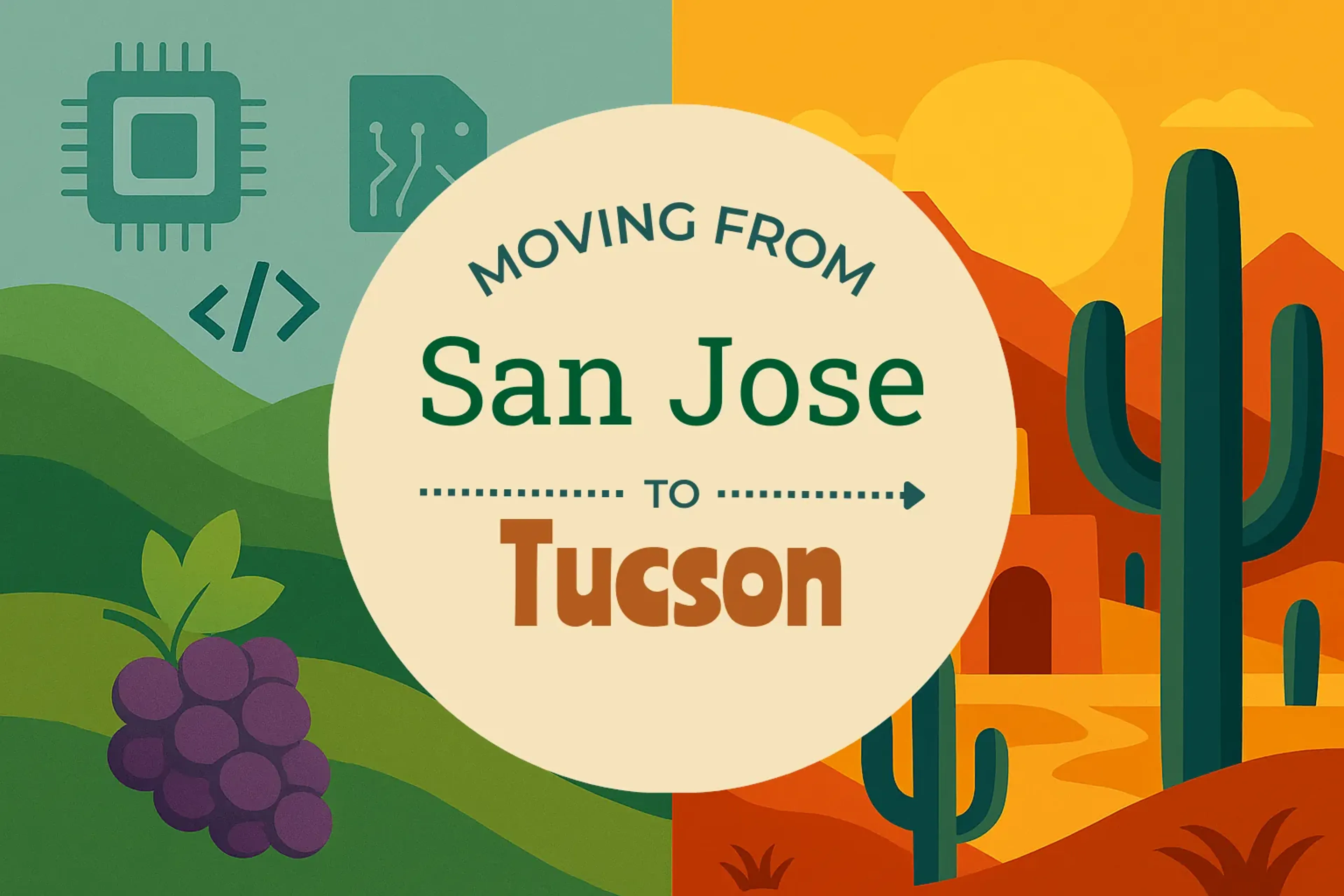 Side-by-side comparison of San Jose to Tucson moving companies