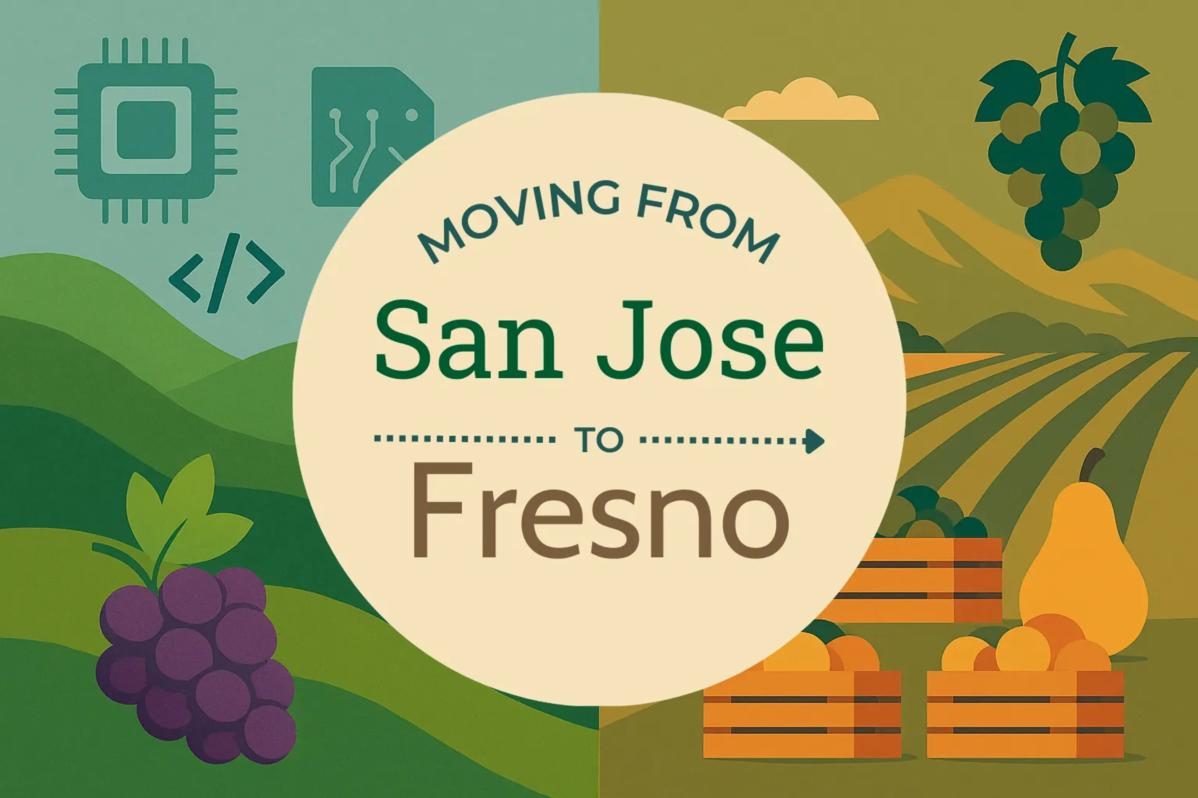 Side-by-side comparison of San Jose to Fresno moving companies