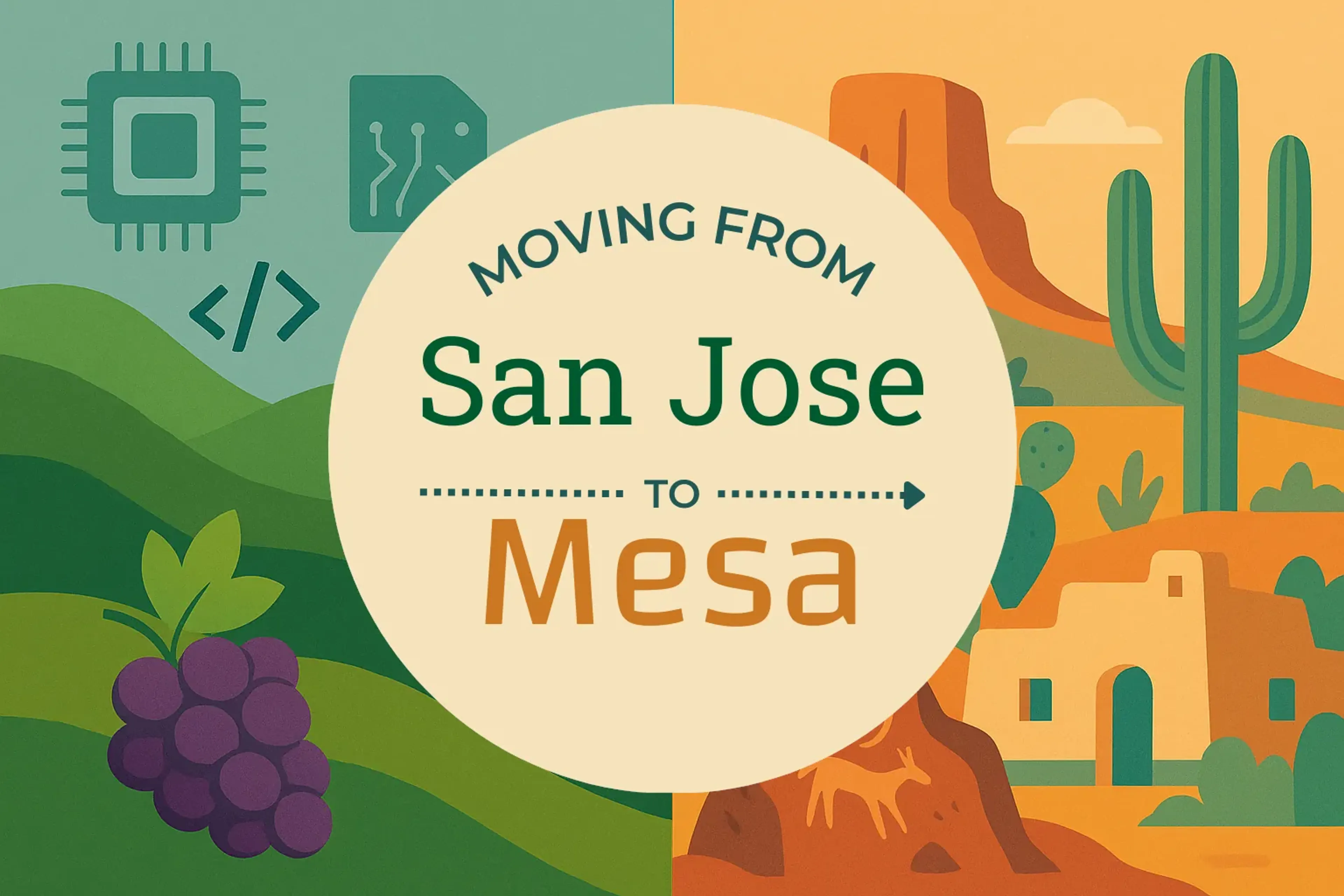Side-by-side comparison of San Jose to Mesa moving companies