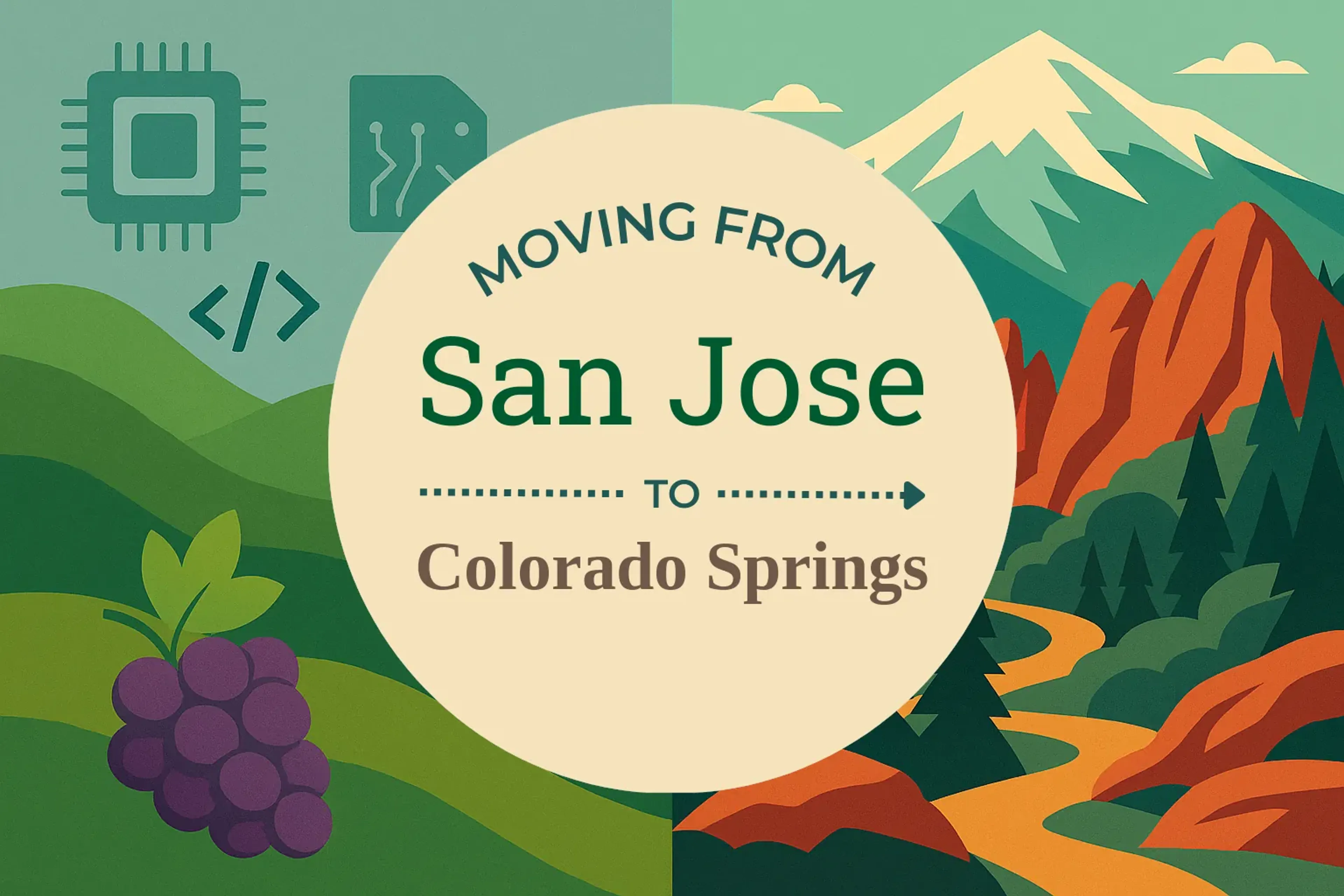 Side-by-side comparison of San Jose to Colorado Springs moving companies