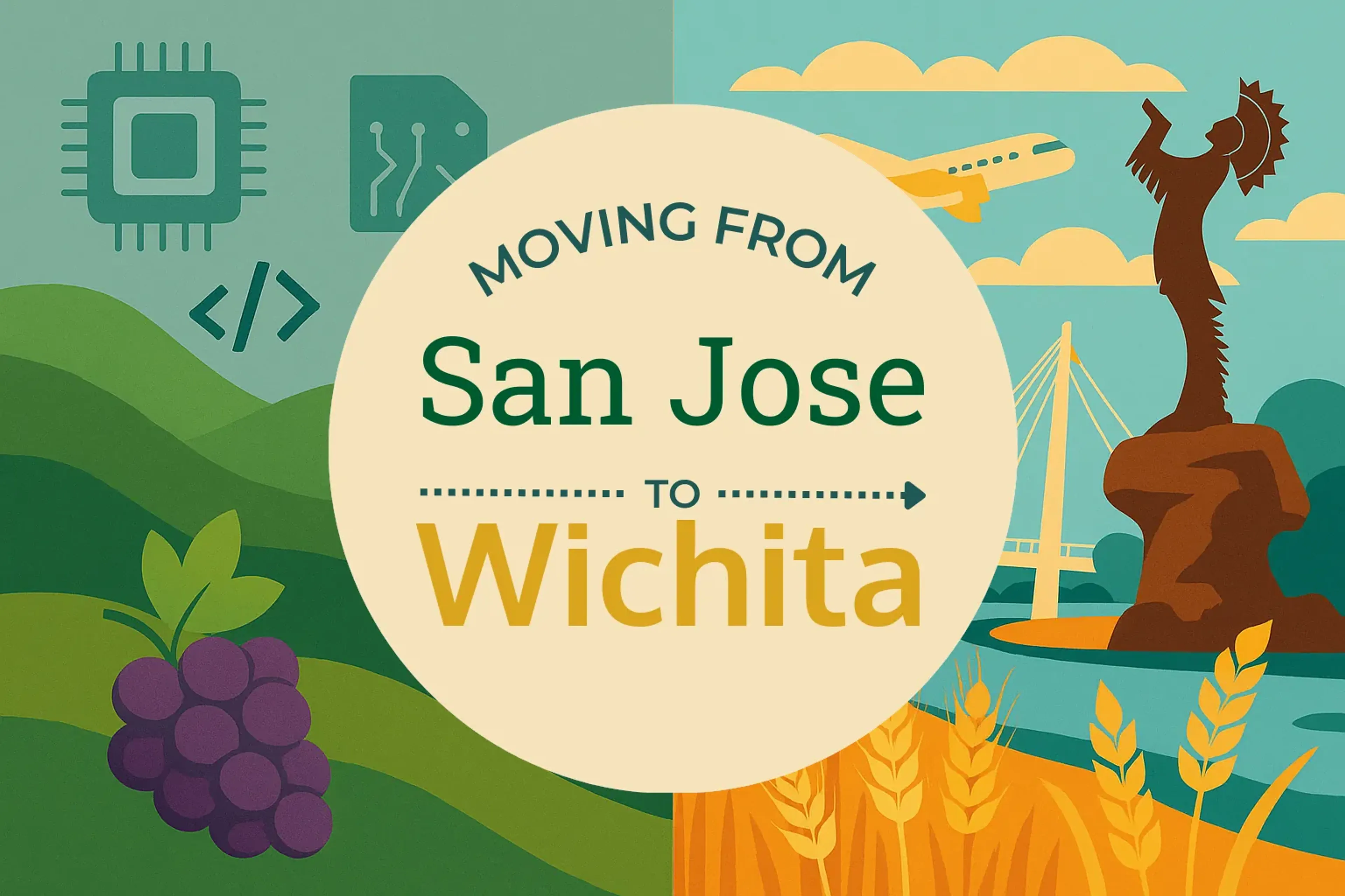 Side-by-side comparison of San Jose to Wichita moving companies