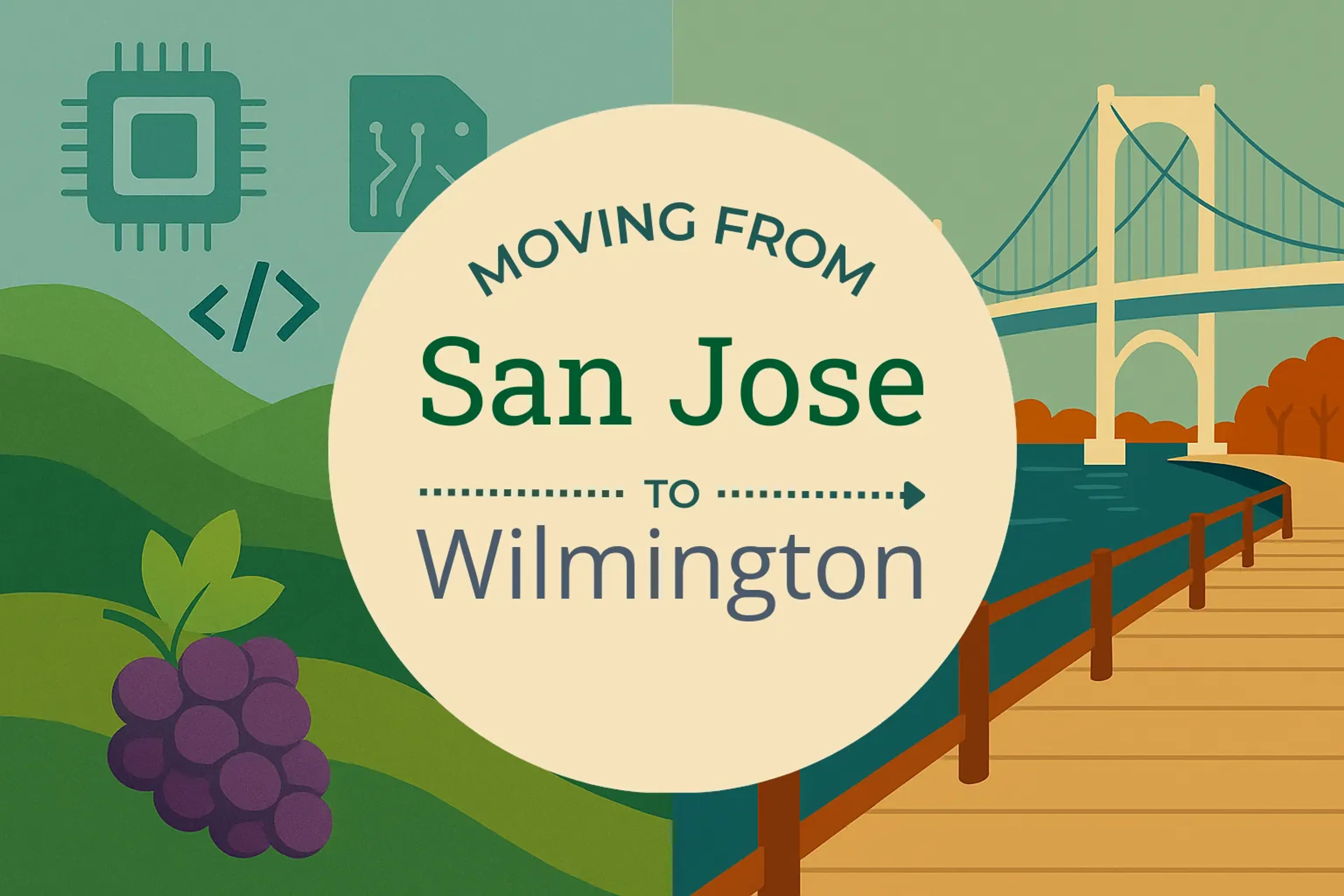 Side-by-side comparison of San Jose to Wilmington moving companies