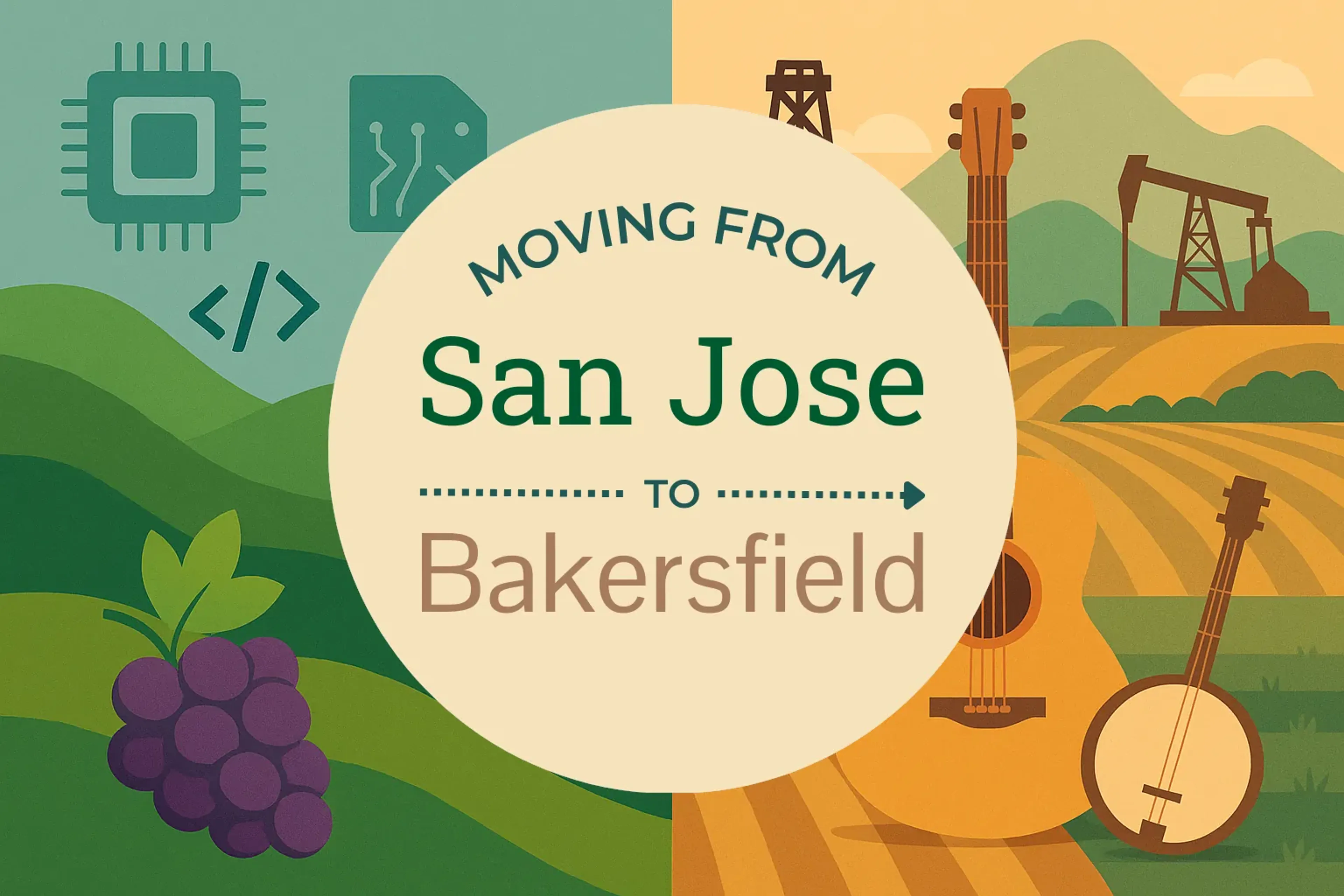 Side-by-side comparison of San Jose to Bakersfield moving companies