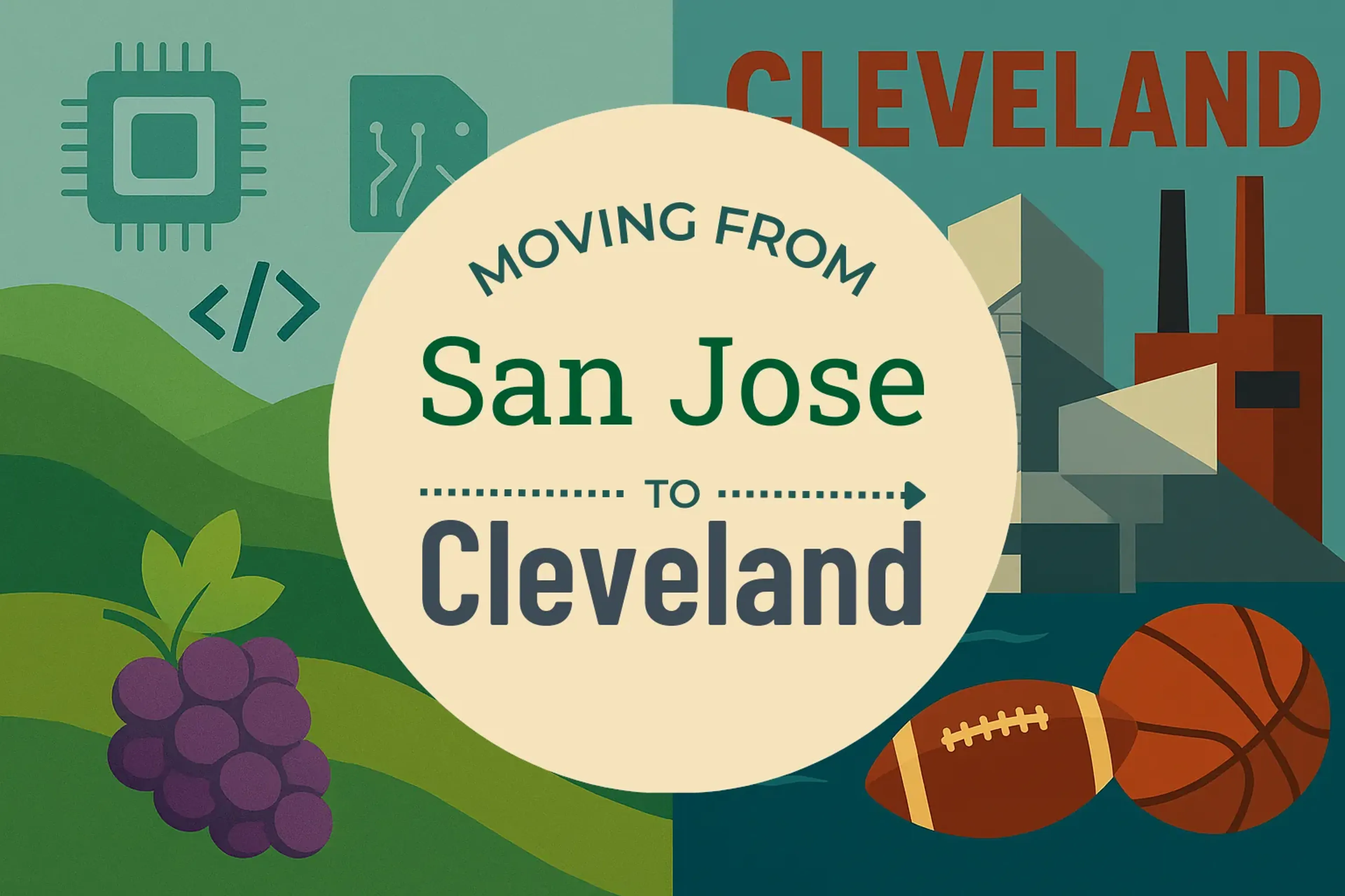 Side-by-side comparison of San Jose to Cleveland moving companies
