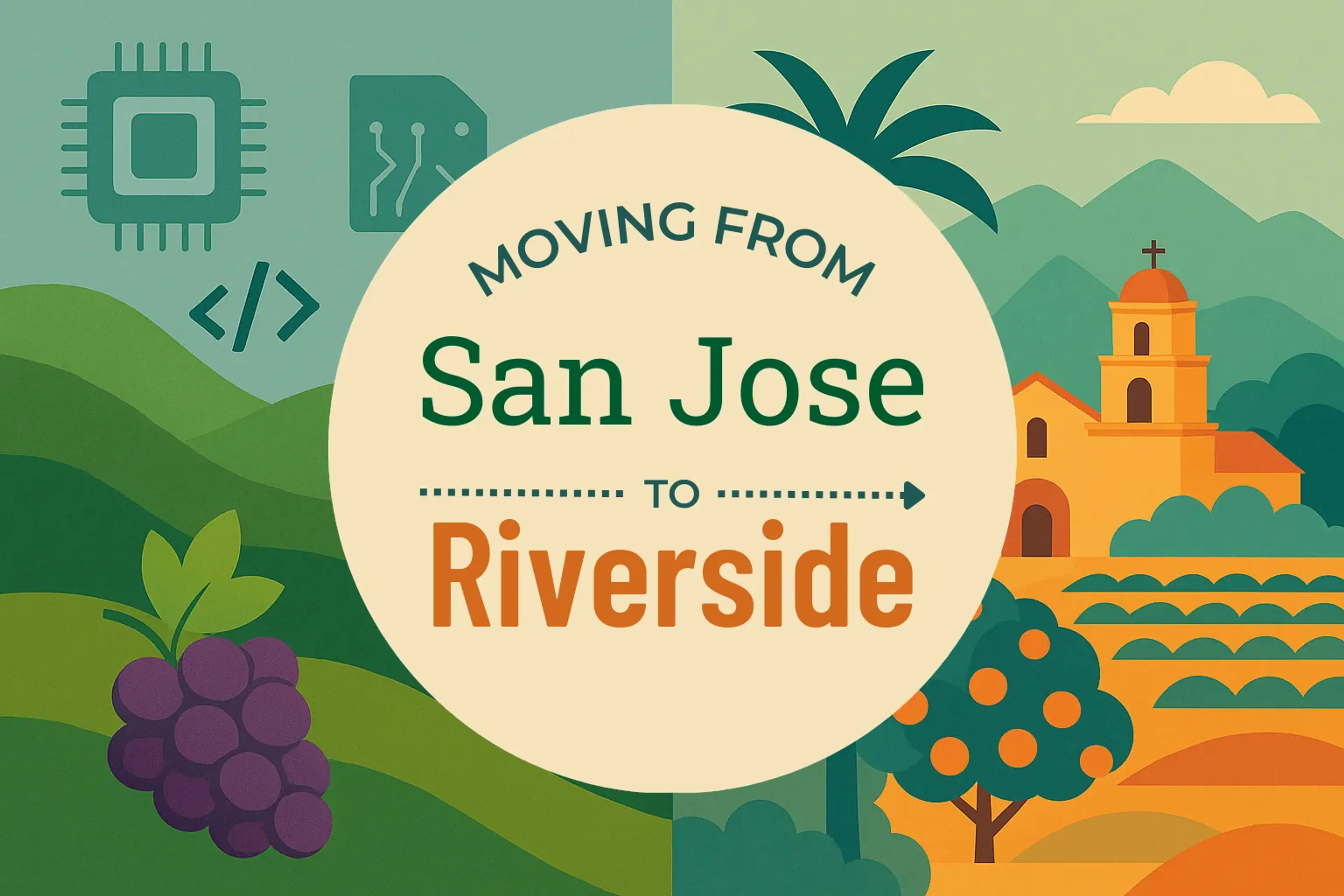 Side-by-side comparison of San Jose to Riverside moving companies