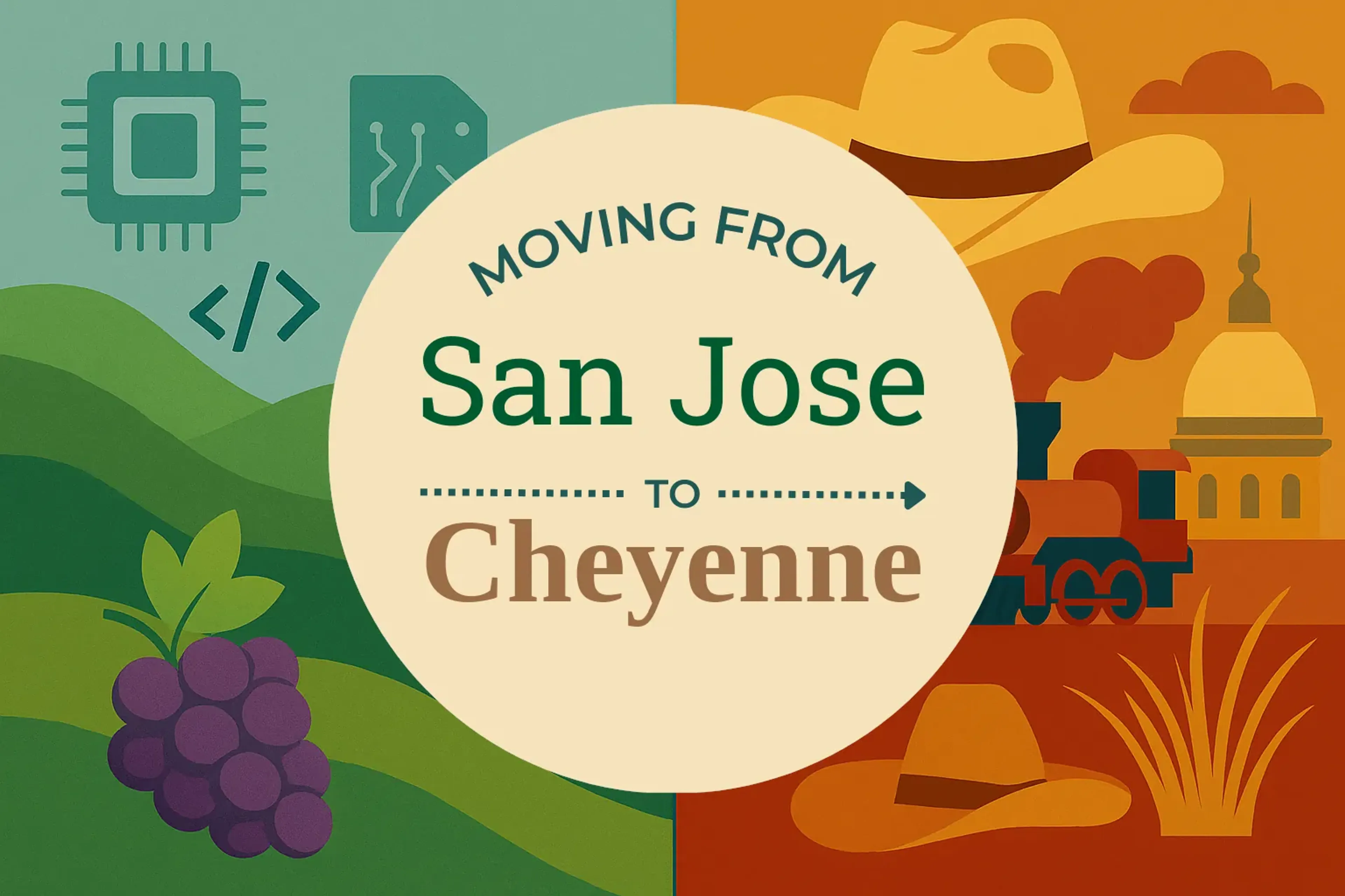 Side-by-side comparison of San Jose to Cheyenne moving companies