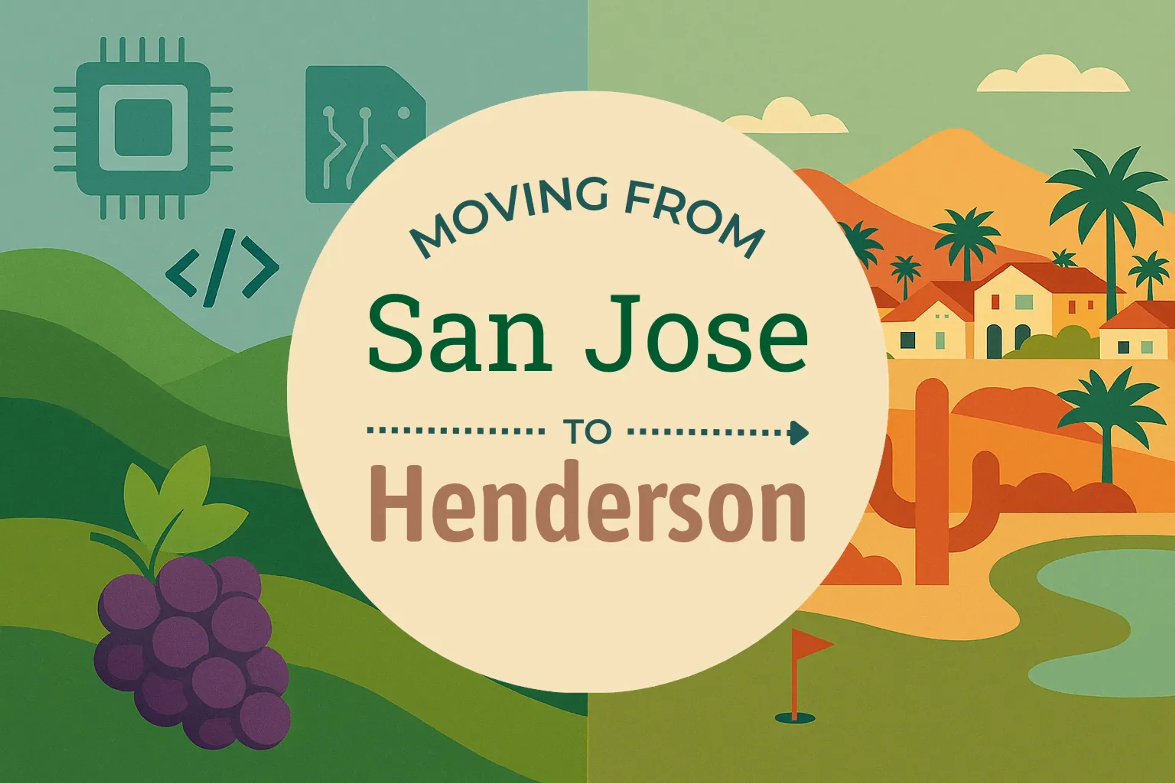 Side-by-side comparison of San Jose to Henderson moving companies