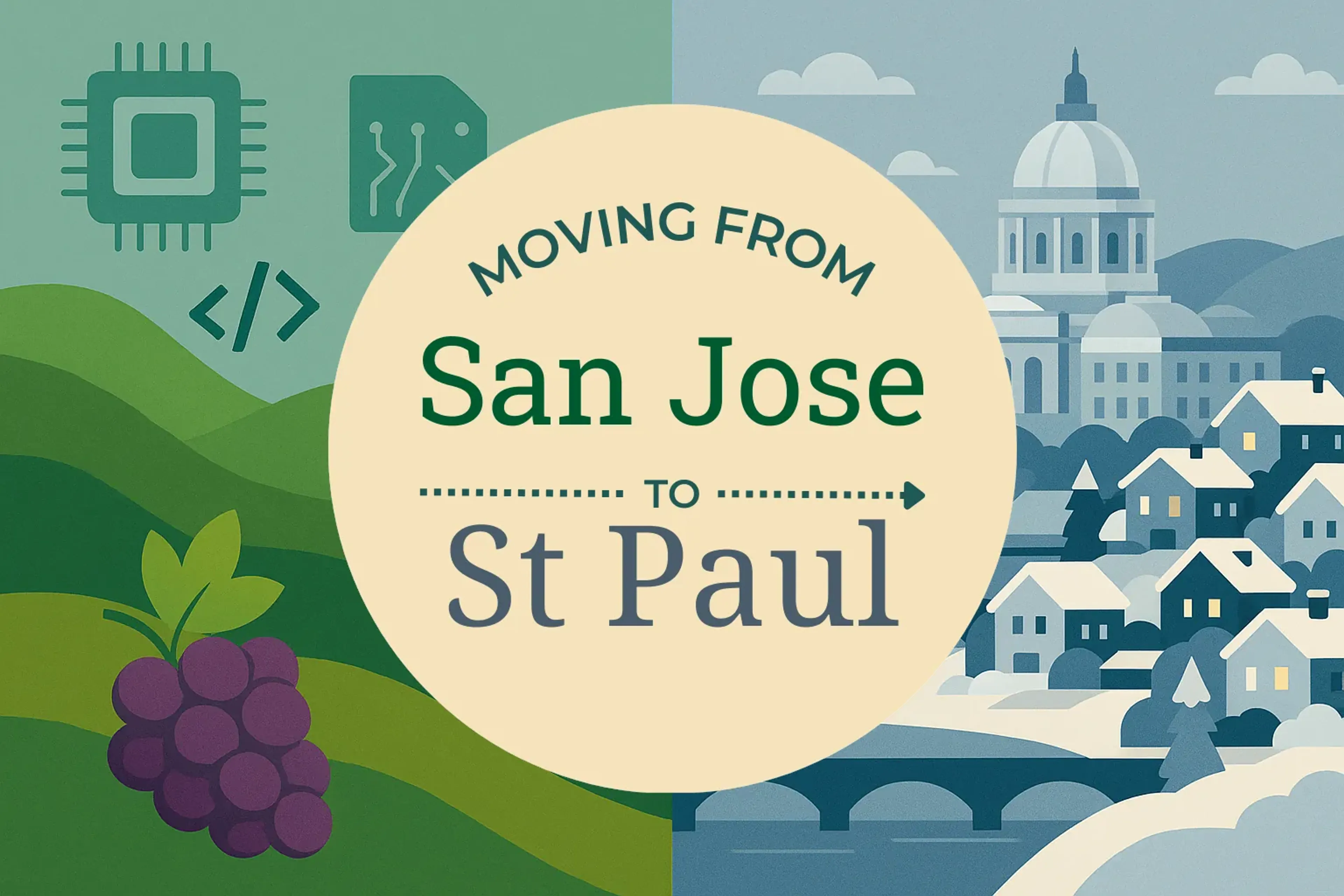 Side-by-side comparison of San Jose to St. Paul moving companies