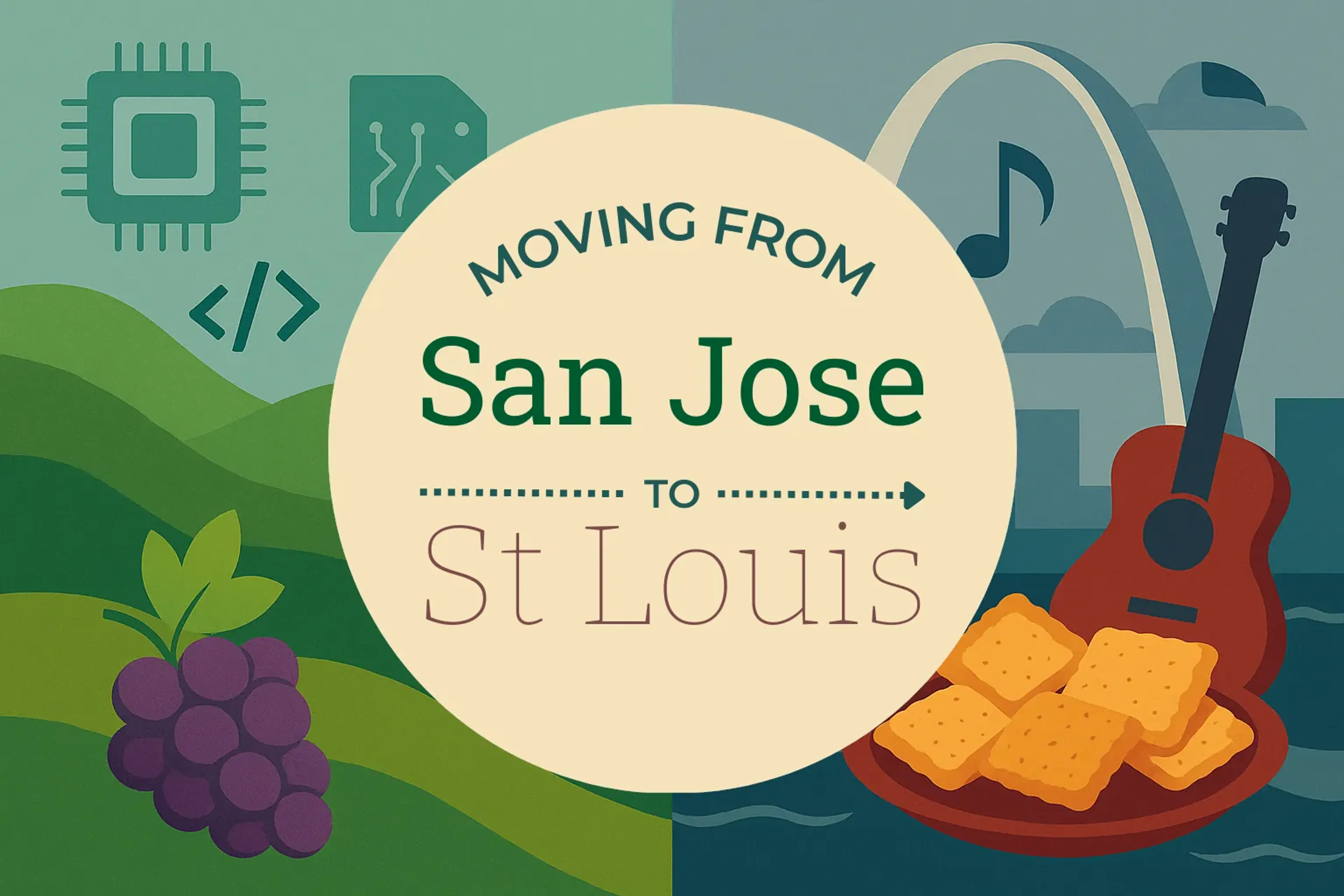 Side-by-side comparison of San Jose to St. Louis moving companies