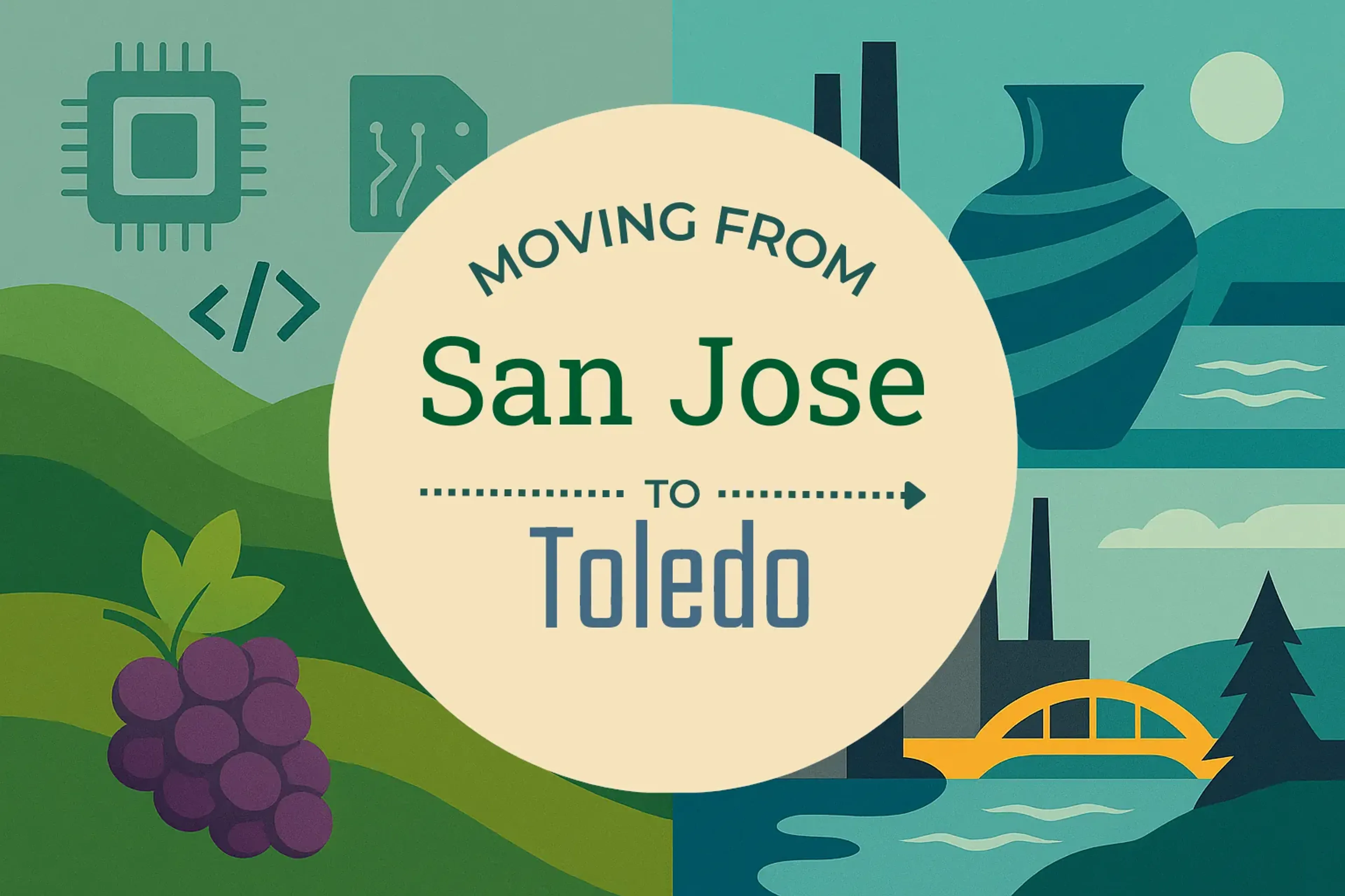 Side-by-side comparison of San Jose to Toledo moving companies