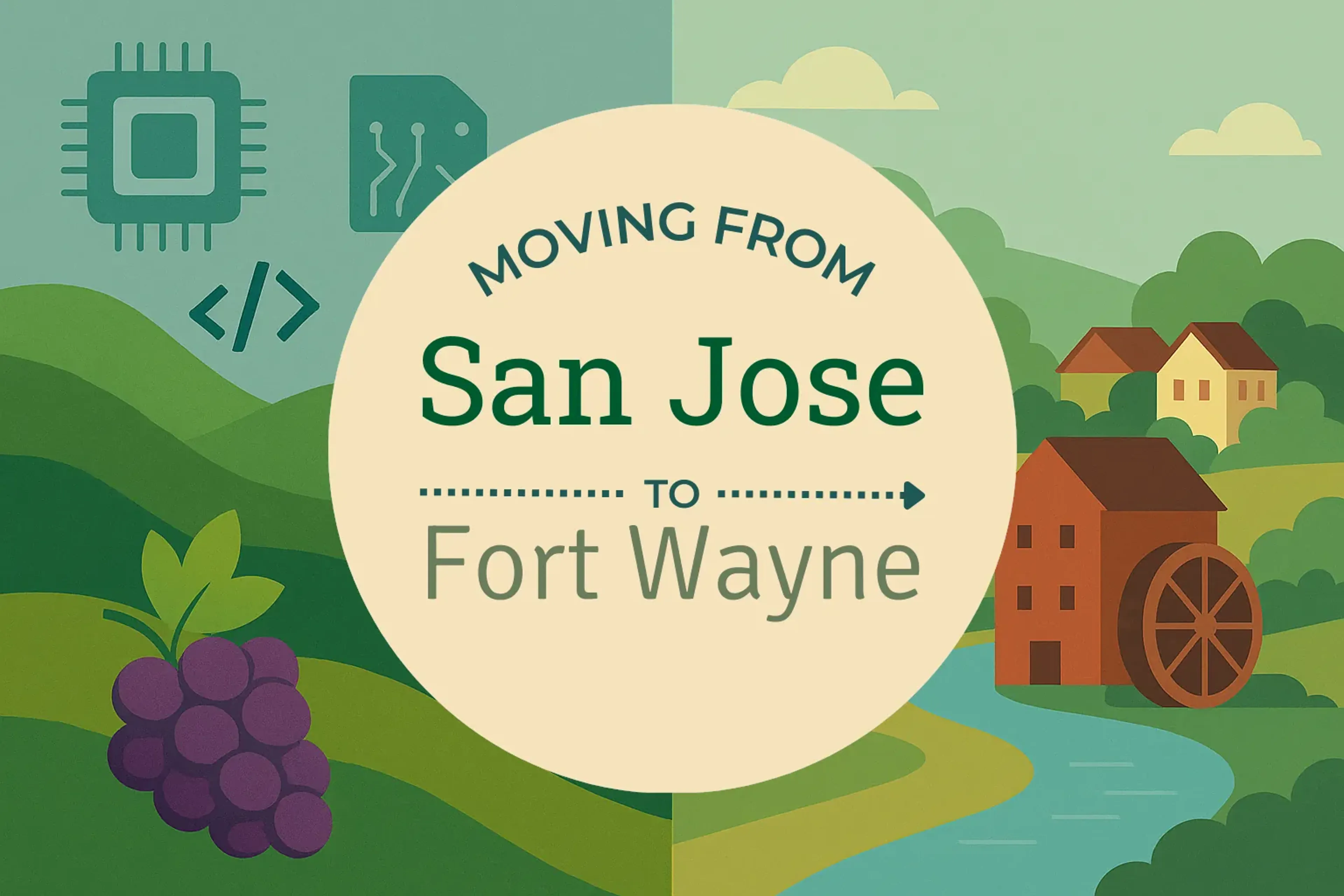 Side-by-side comparison of San Jose to Fort Wayne moving companies