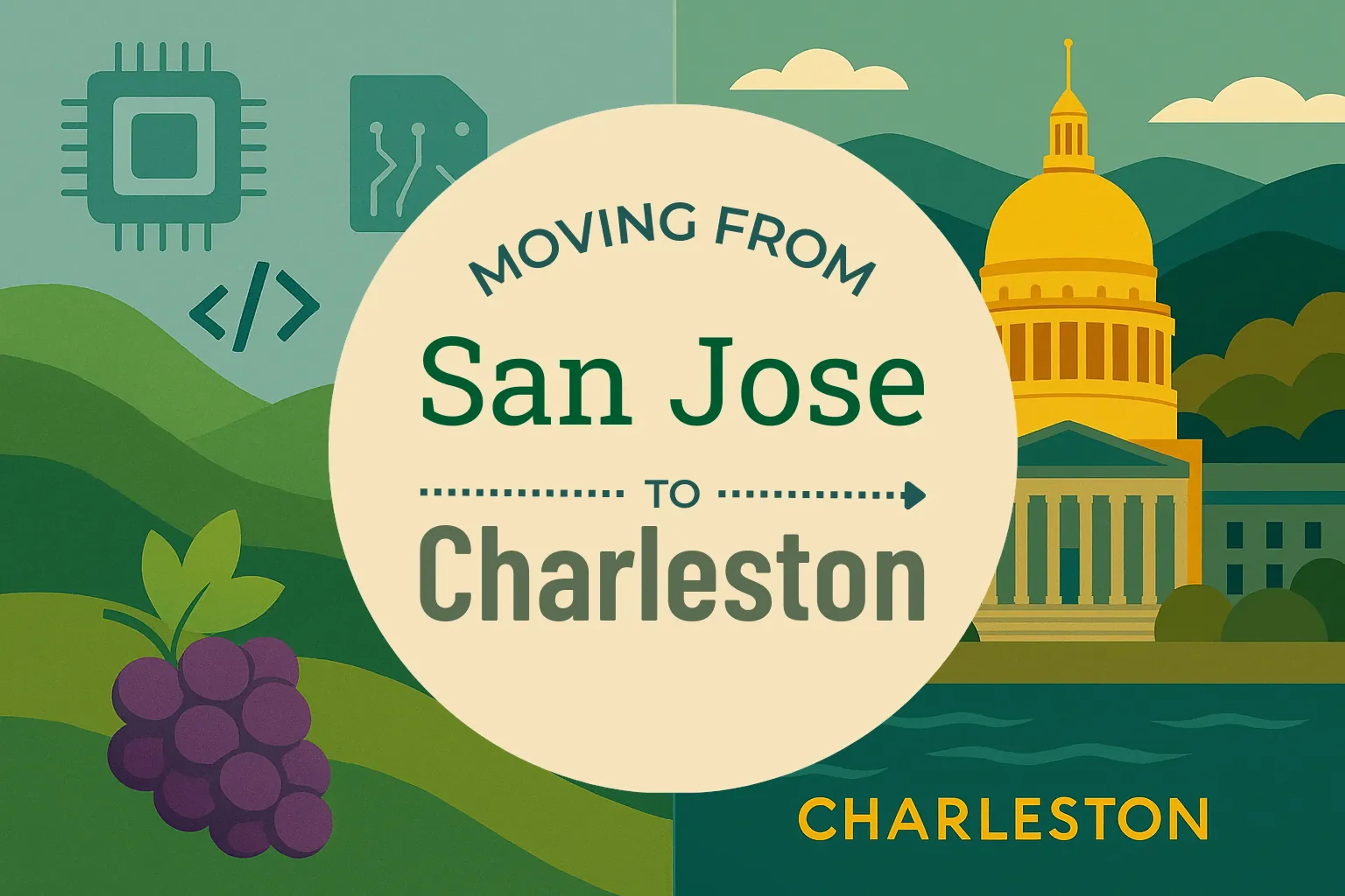 Side-by-side comparison of San Jose to Charleston moving companies