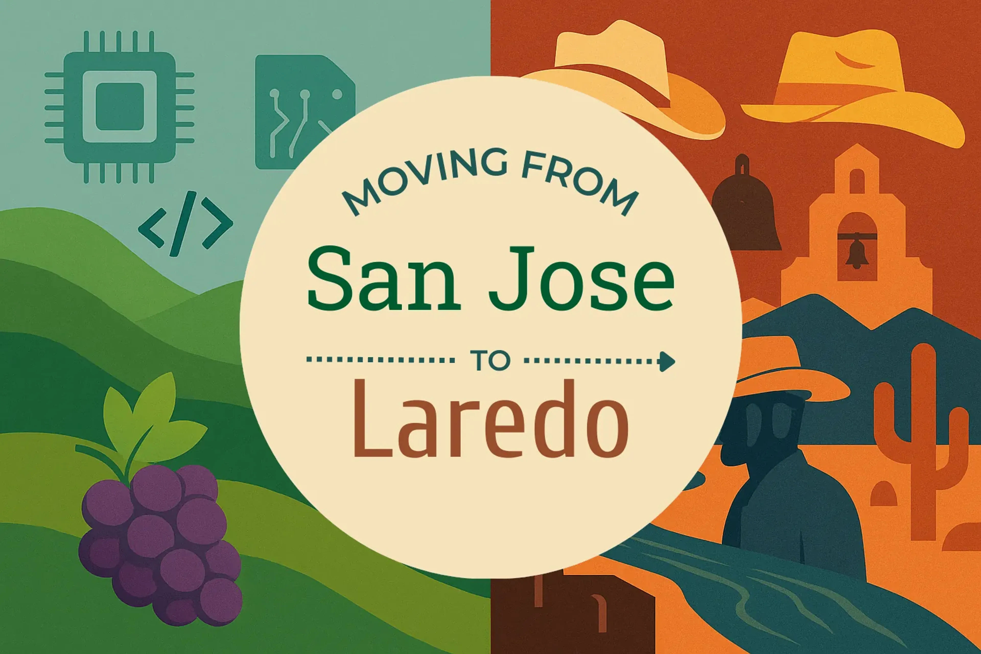 Side-by-side comparison of San Jose to Laredo moving companies