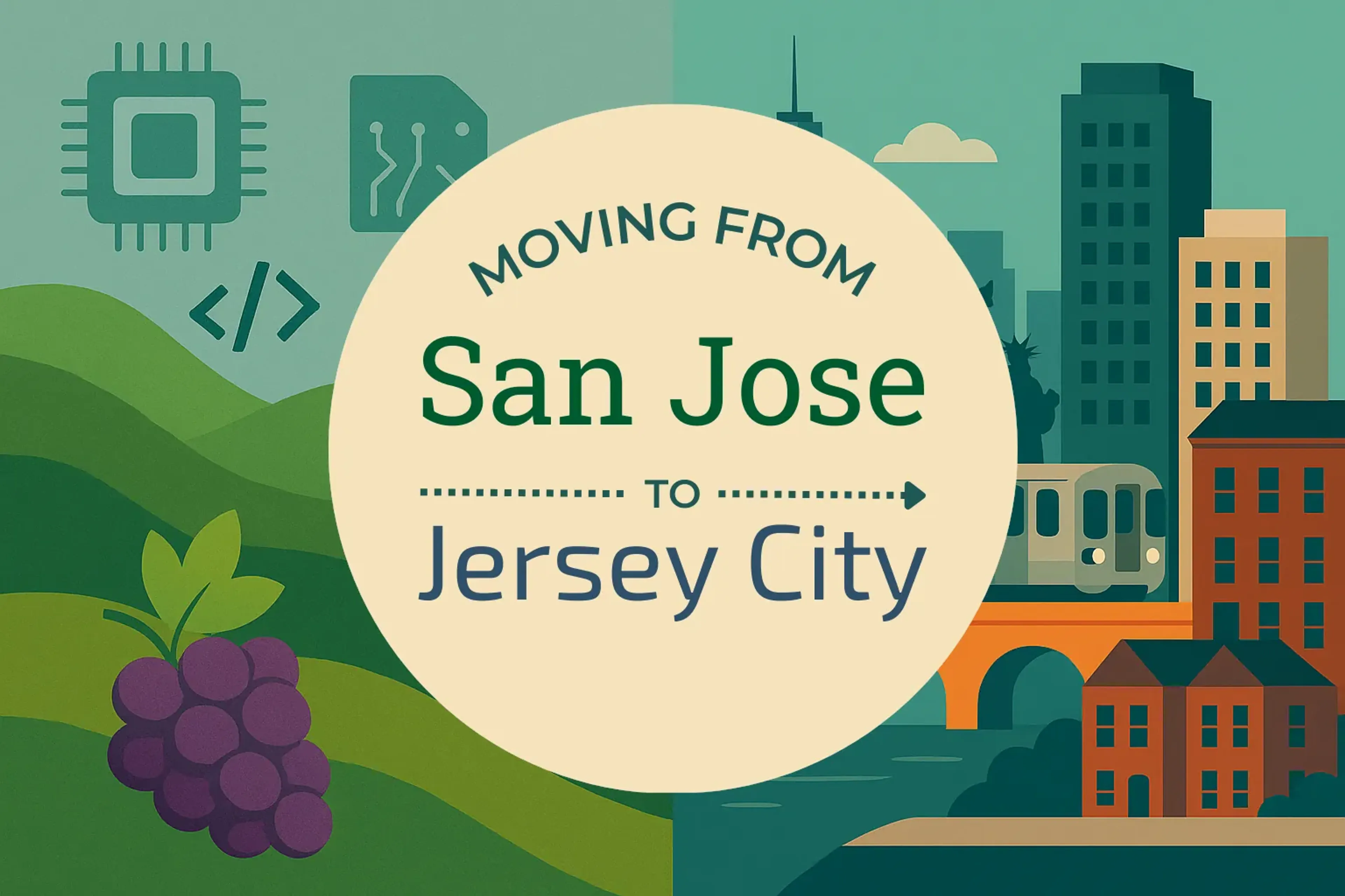 Side-by-side comparison of San Jose to Jersey City moving companies