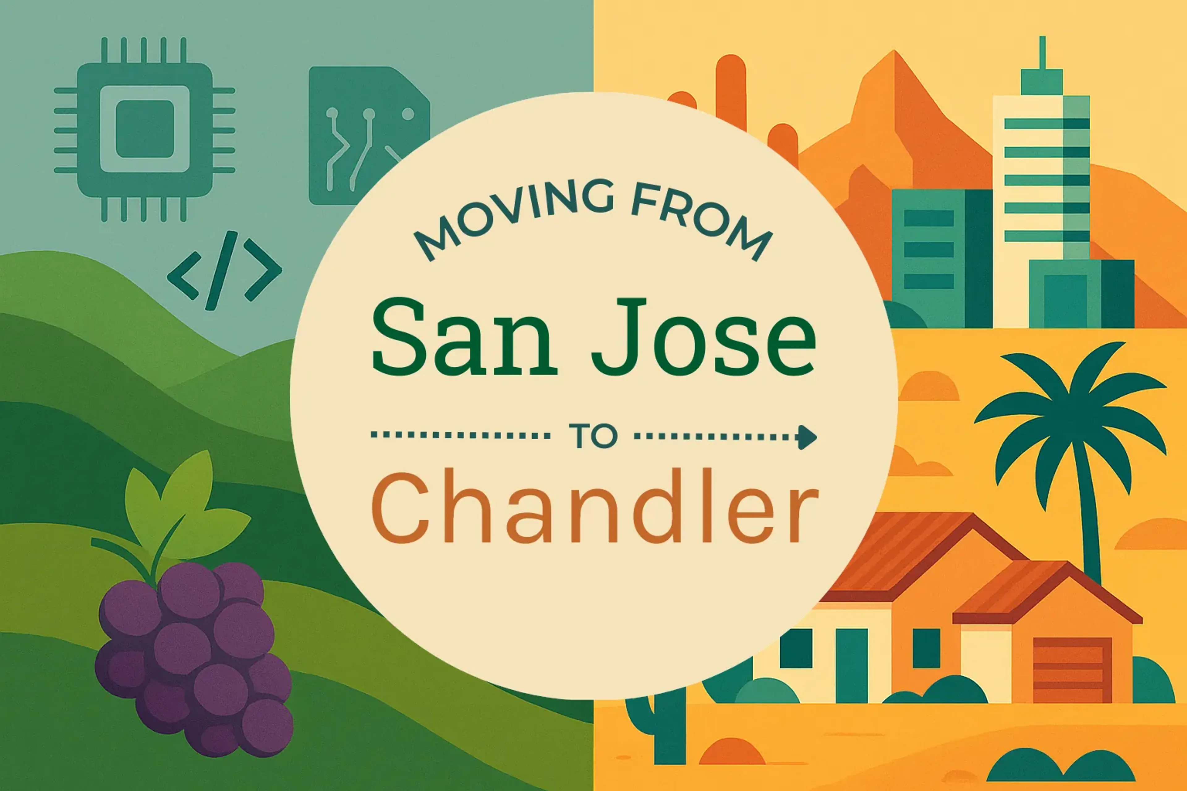Side-by-side comparison of San Jose to Chandler moving companies
