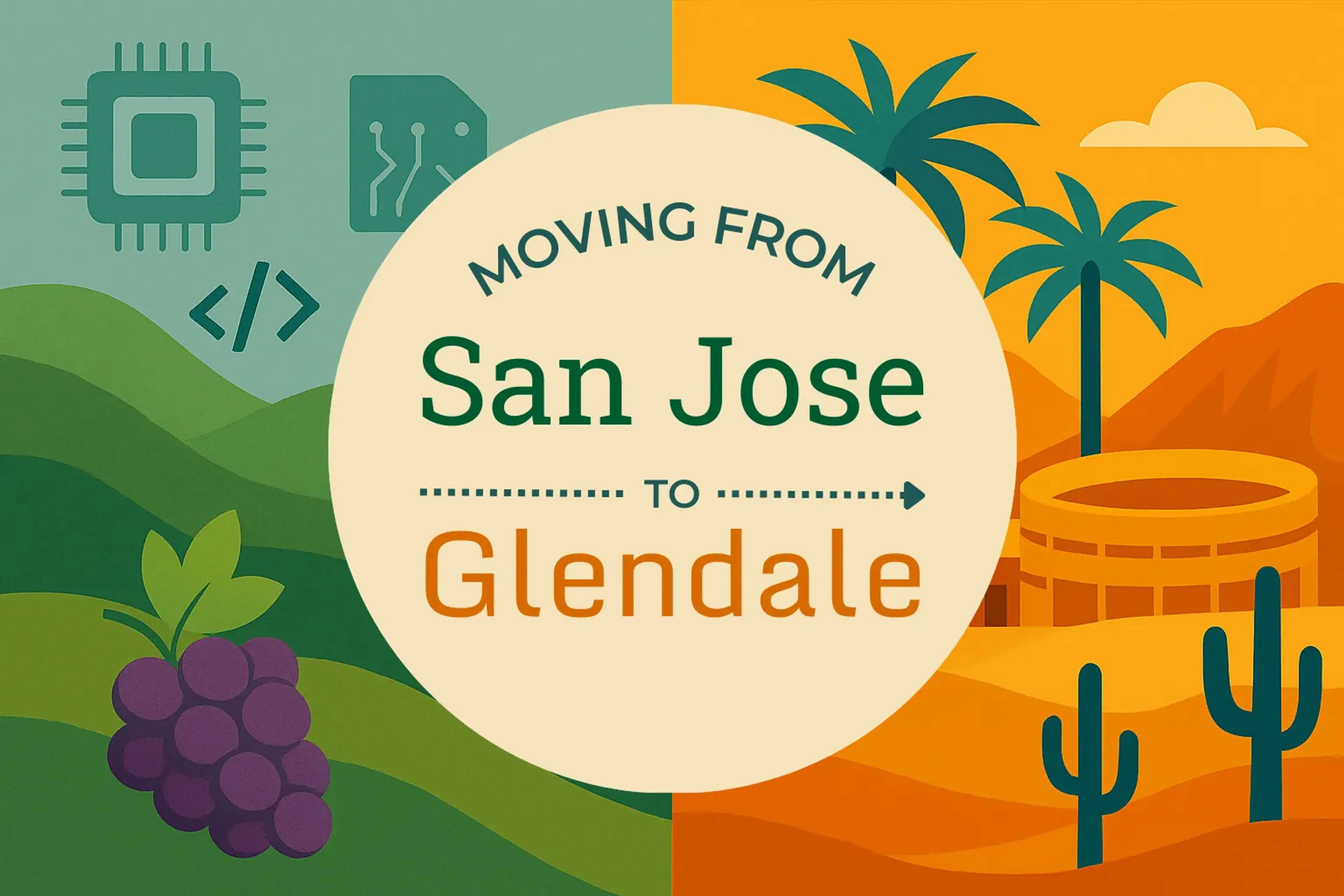 Side-by-side comparison of San Jose to Glendale moving companies