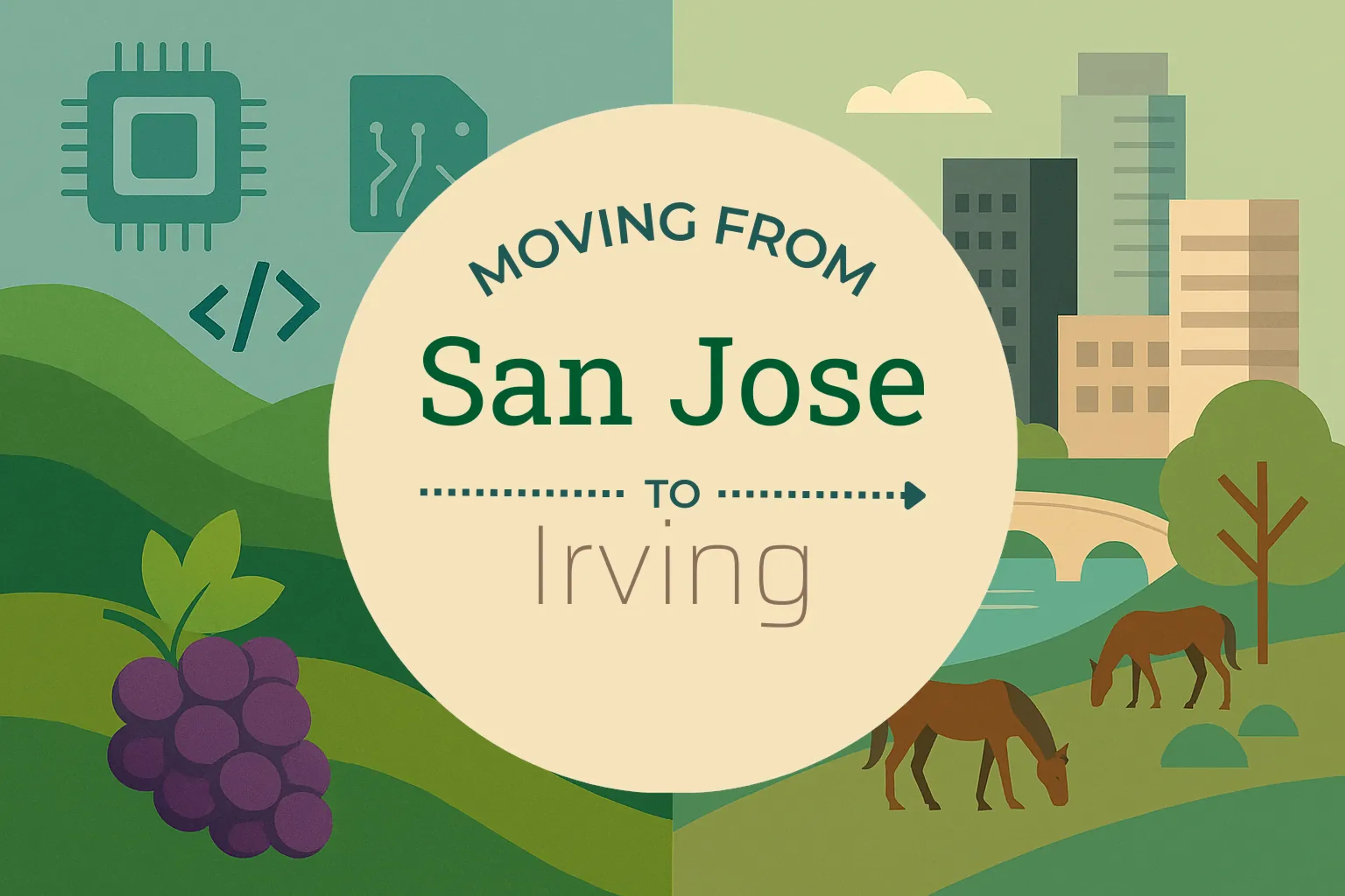 Side-by-side comparison of San Jose to Irving moving companies