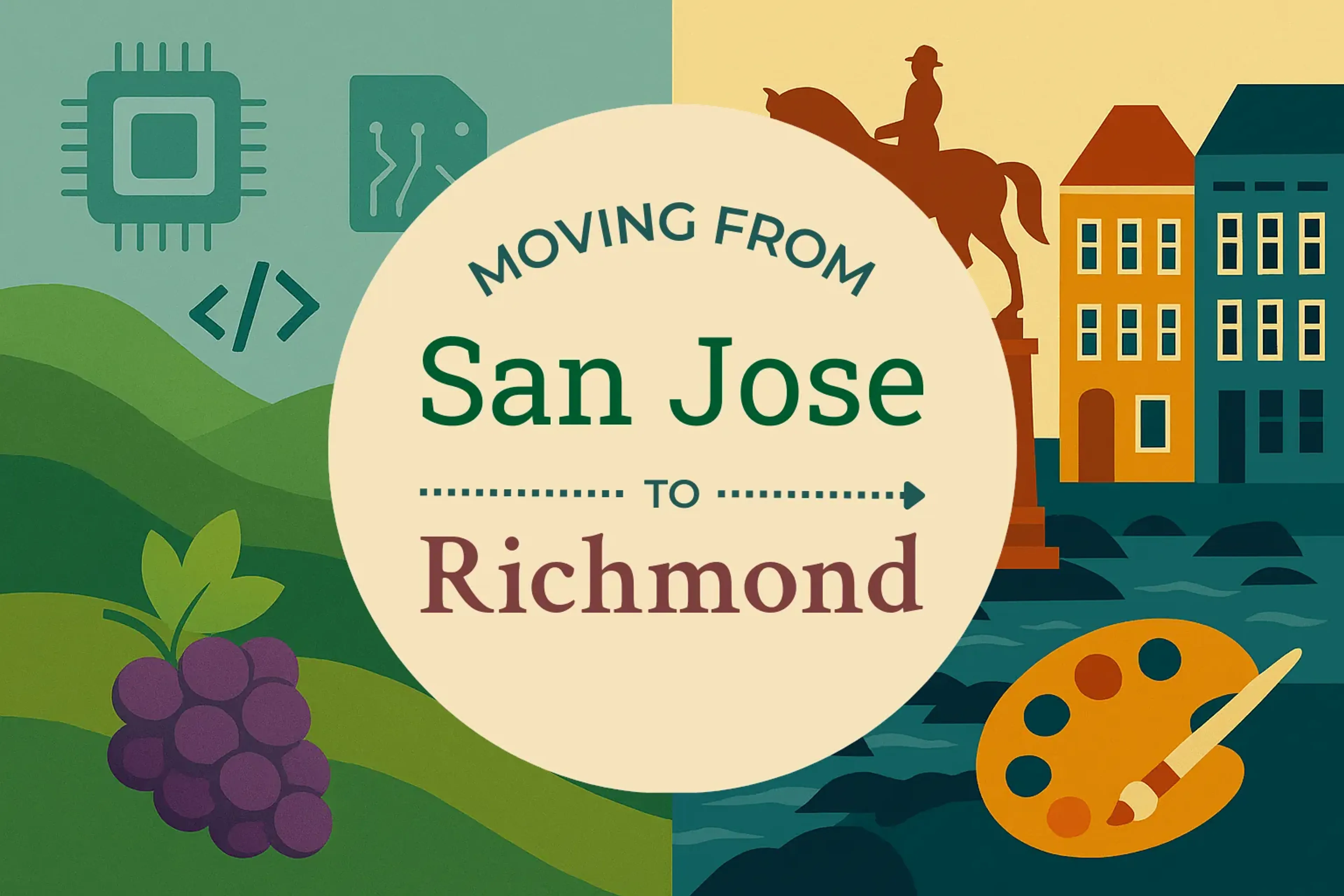 Side-by-side comparison of San Jose to Richmond moving companies