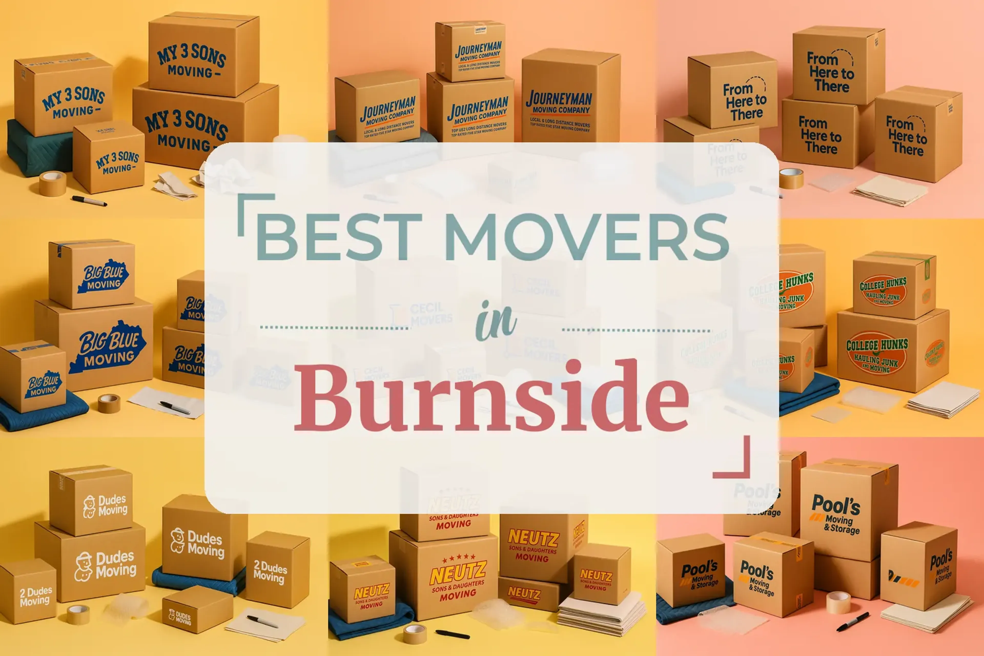 Side-by-side comparison of Burnside moving companies