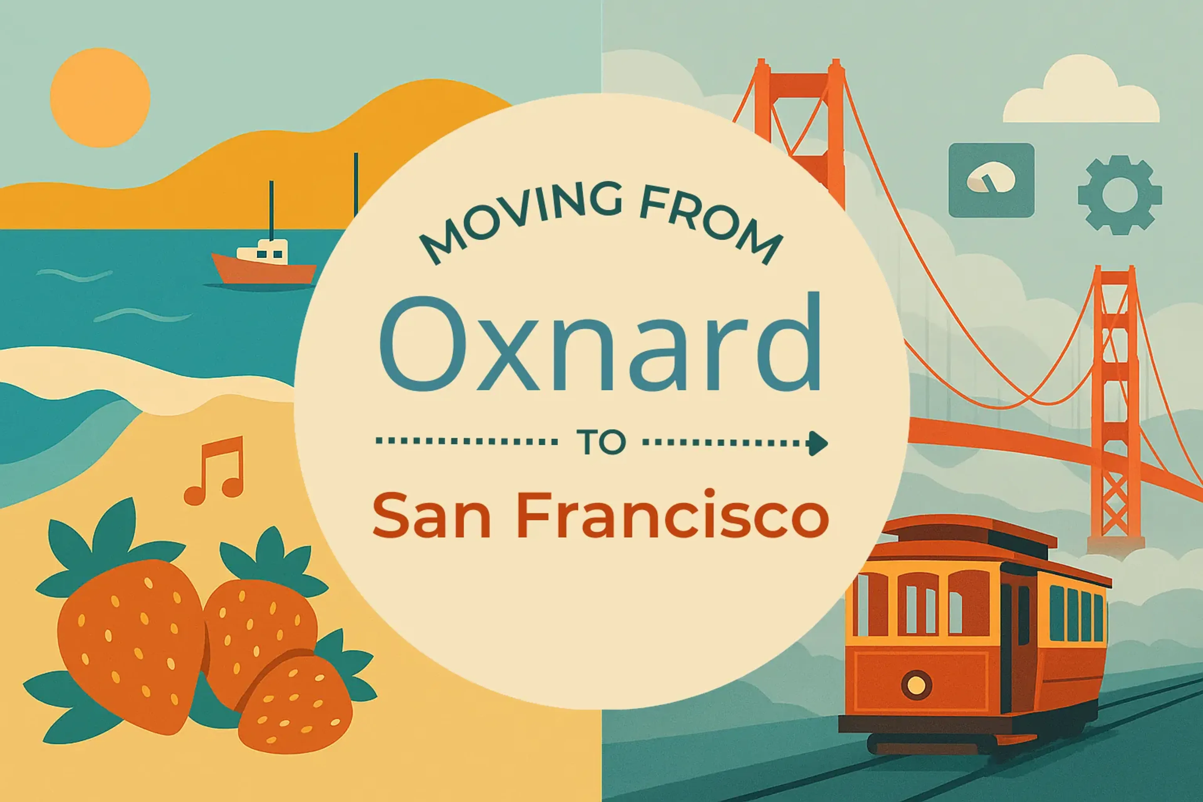 Side-by-side comparison of Oxnard to San Francisco moving companies