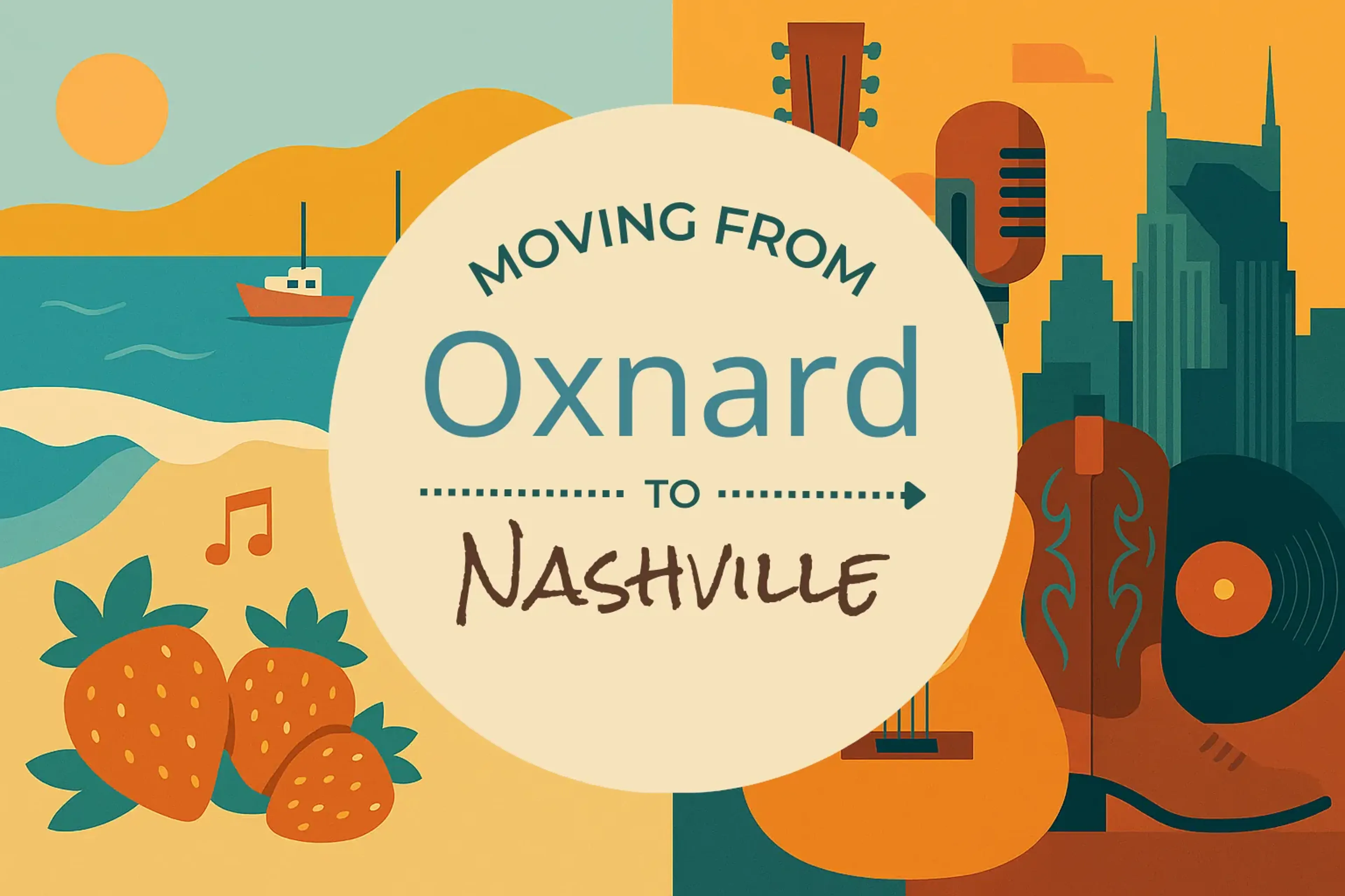 Side-by-side comparison of Oxnard to Nashville moving companies