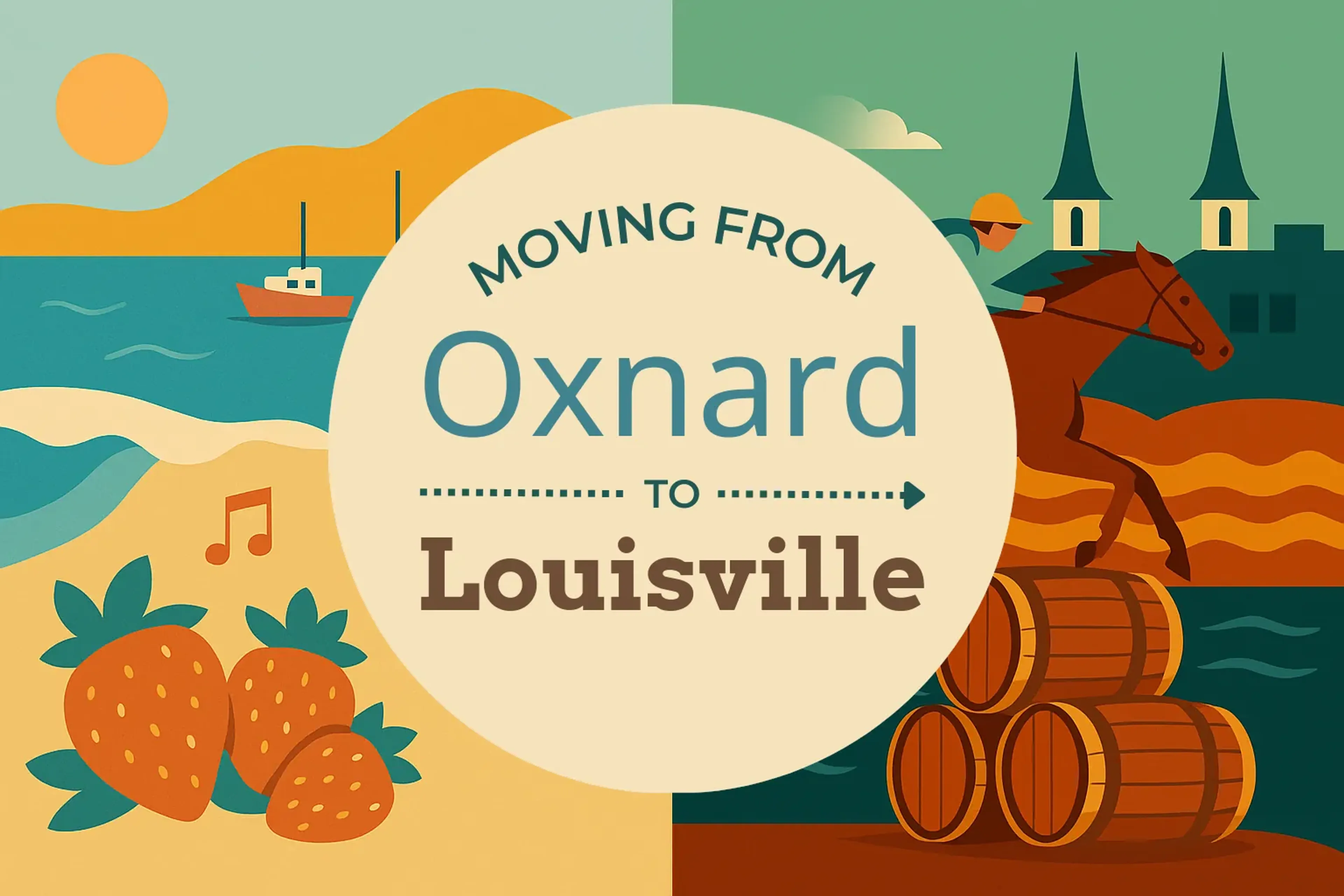 Side-by-side comparison of Oxnard to Louisville moving companies