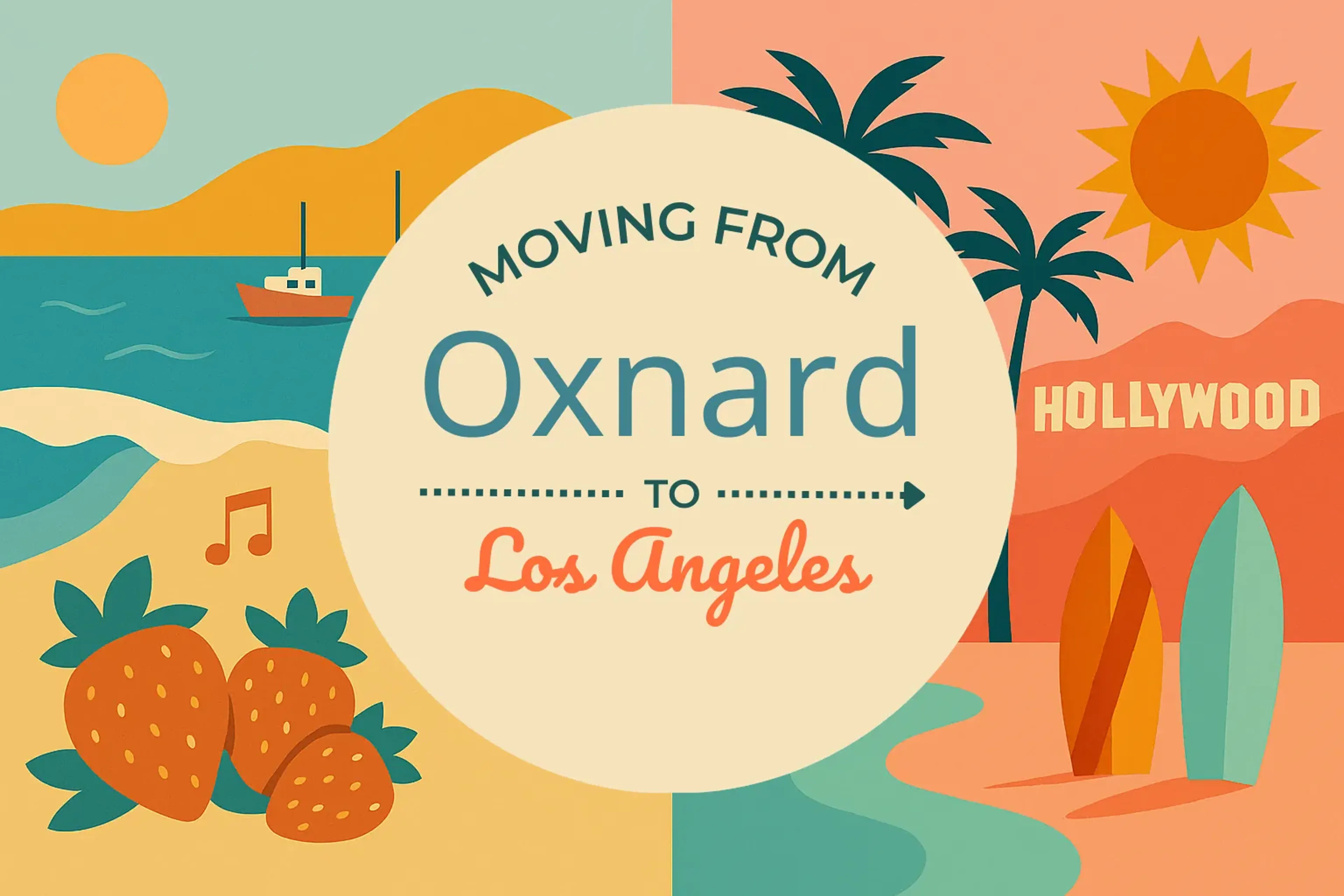 Side-by-side comparison of Oxnard to Los Angeles moving companies