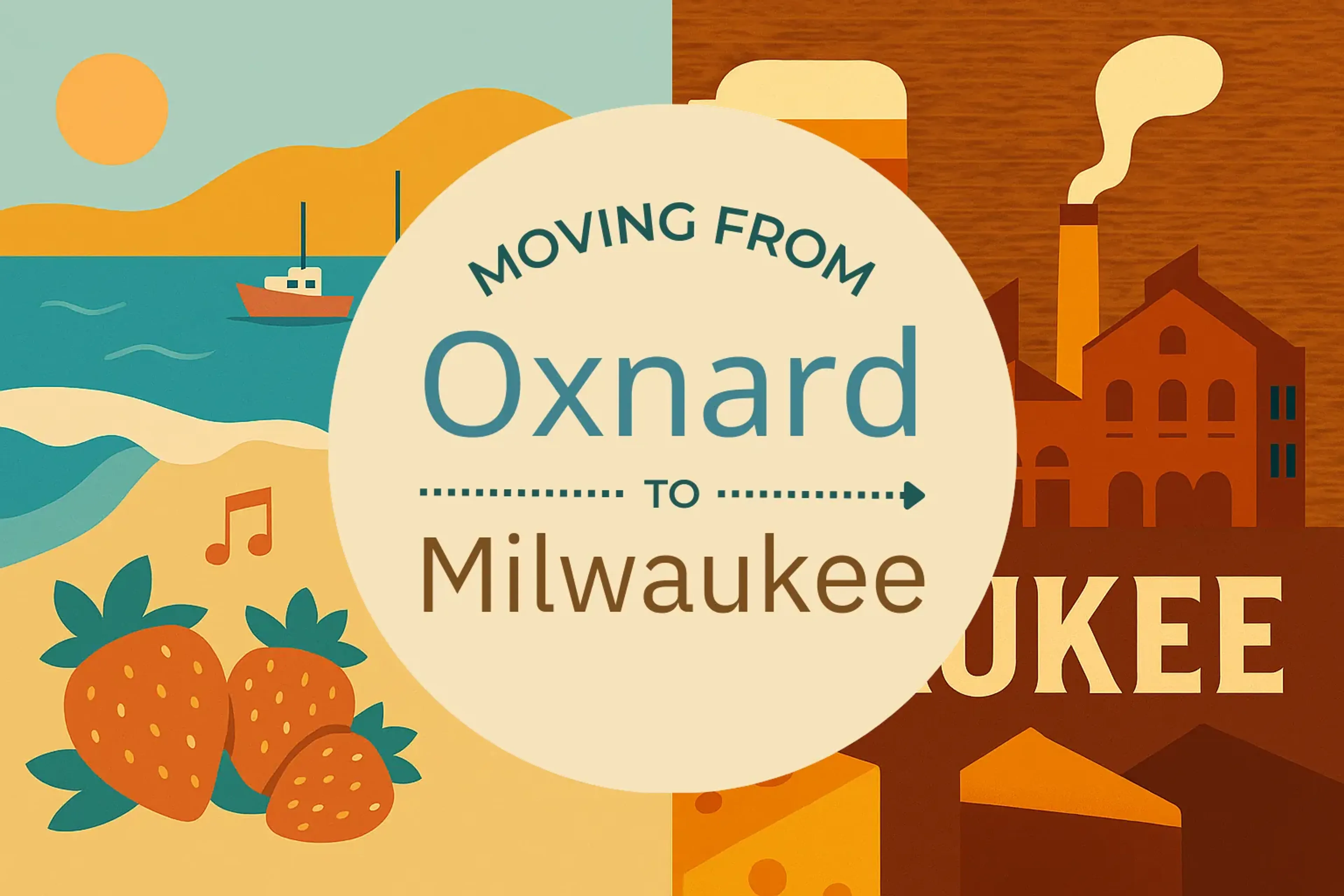 Side-by-side comparison of Oxnard to Milwaukee moving companies